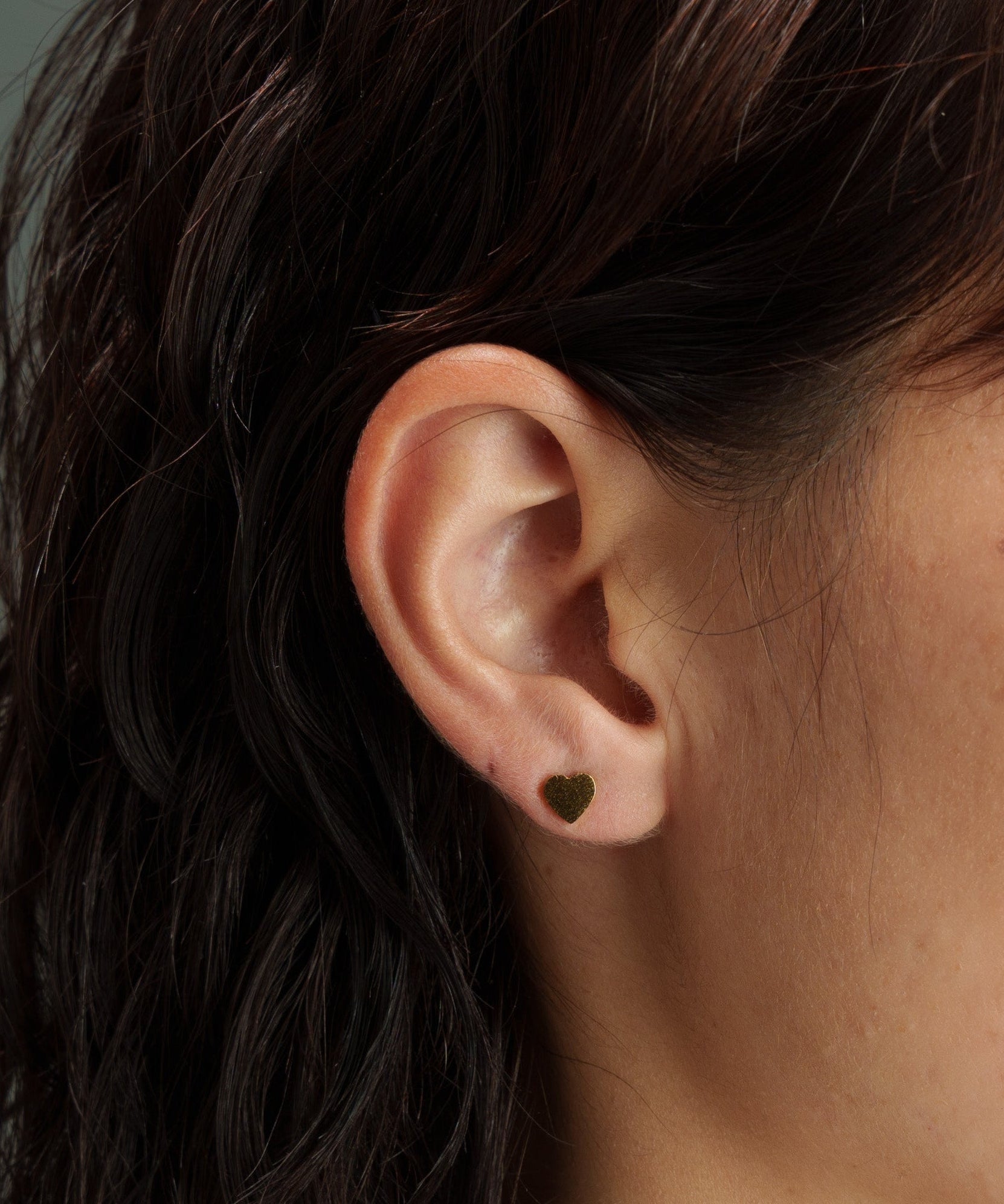 ポイントハートプチピアス【Gold】 | tok