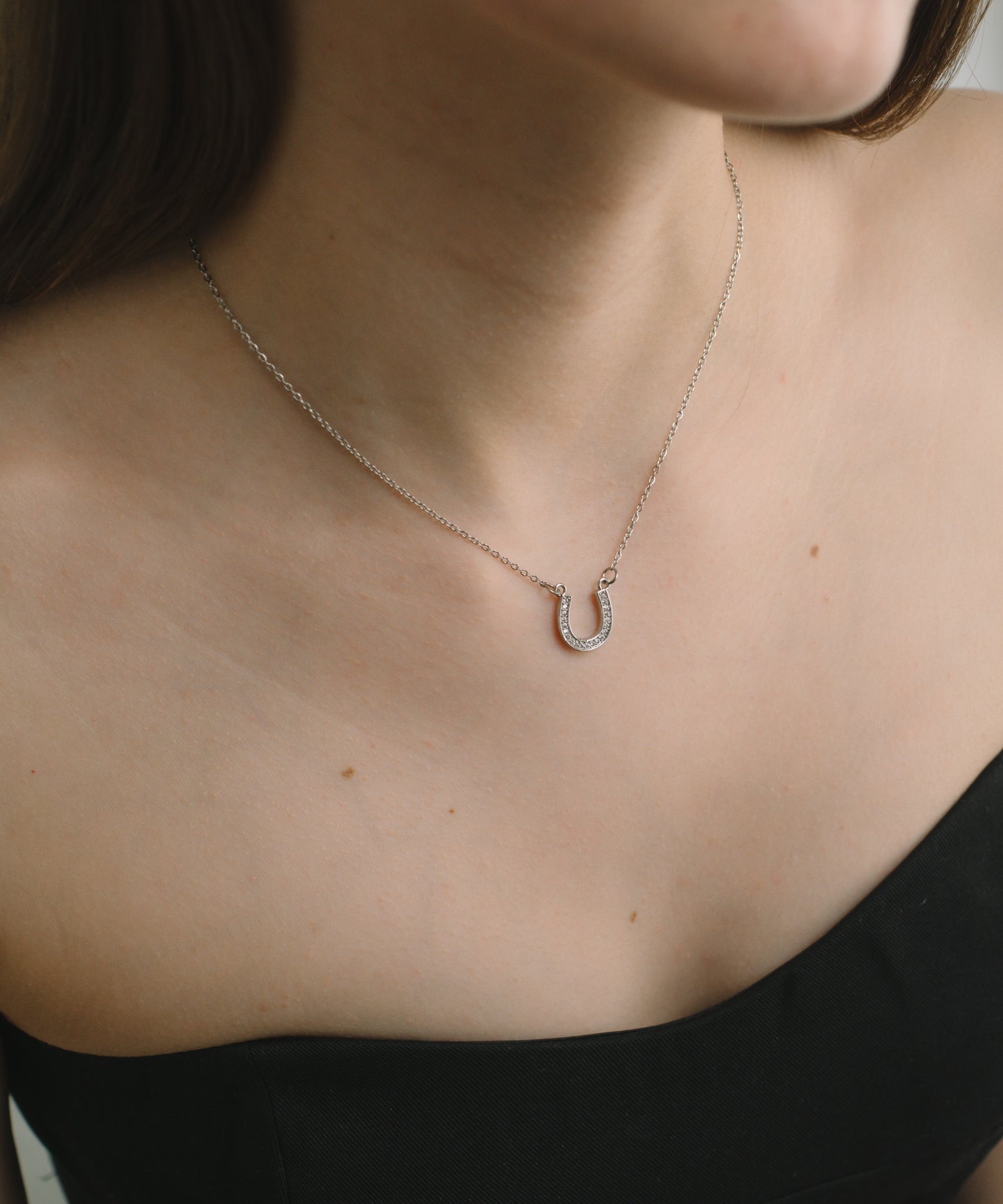 ホースシューストーンネックレス【Silver】