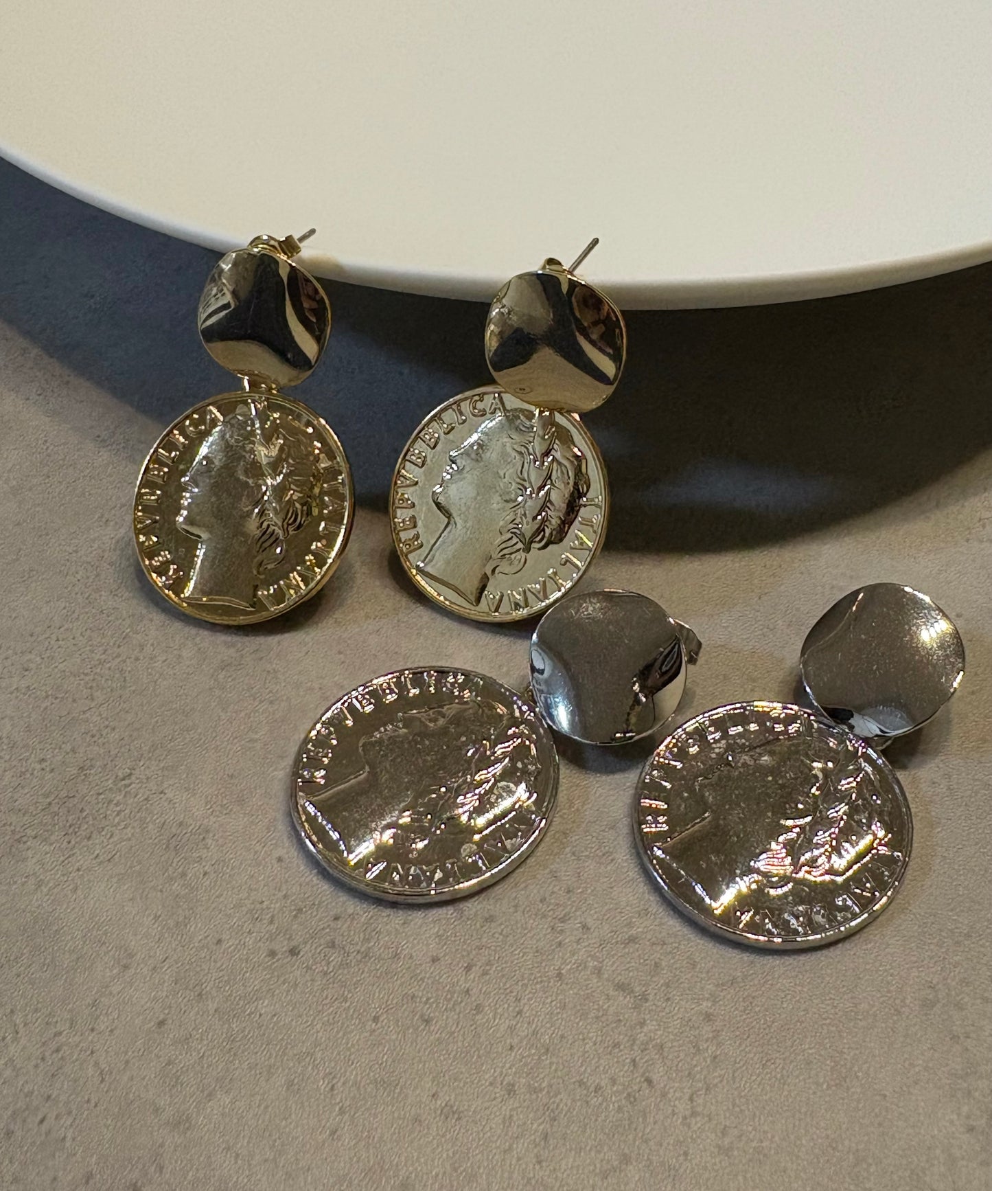 コインモチーフピアス【Silver】