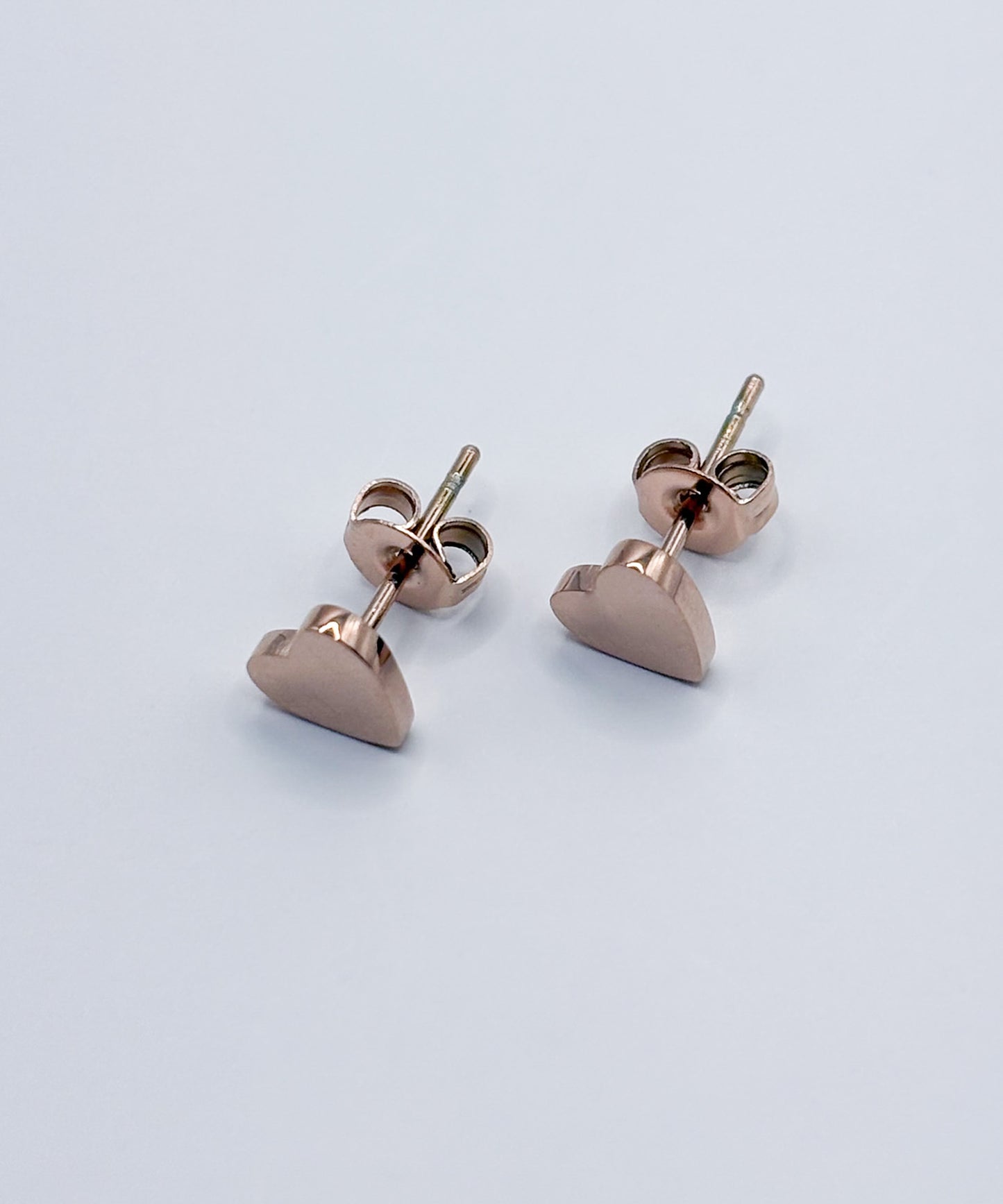 ポイントハートプチピアス【Pink Gold】