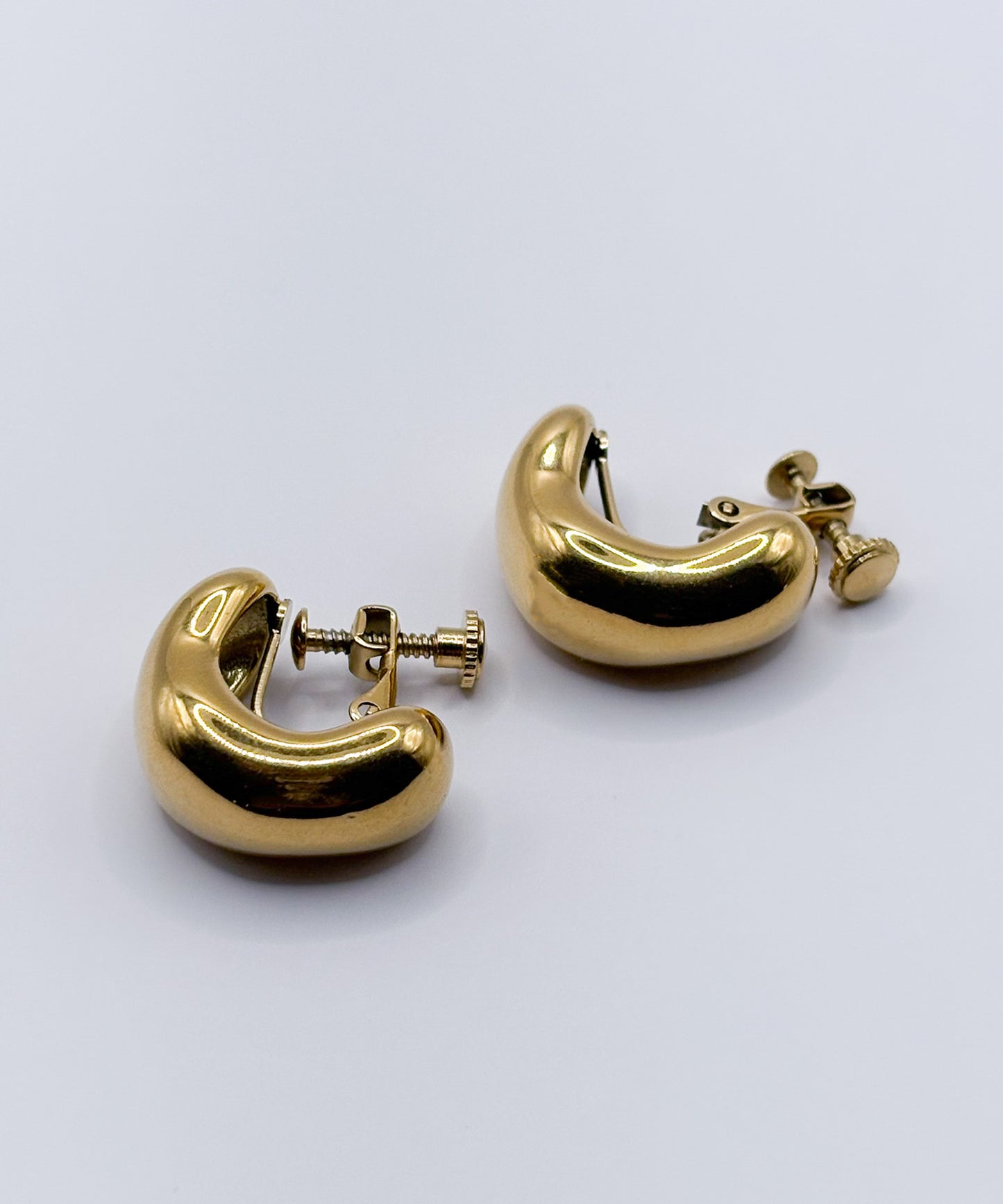 ボリュームカーブイヤリング【Gold】