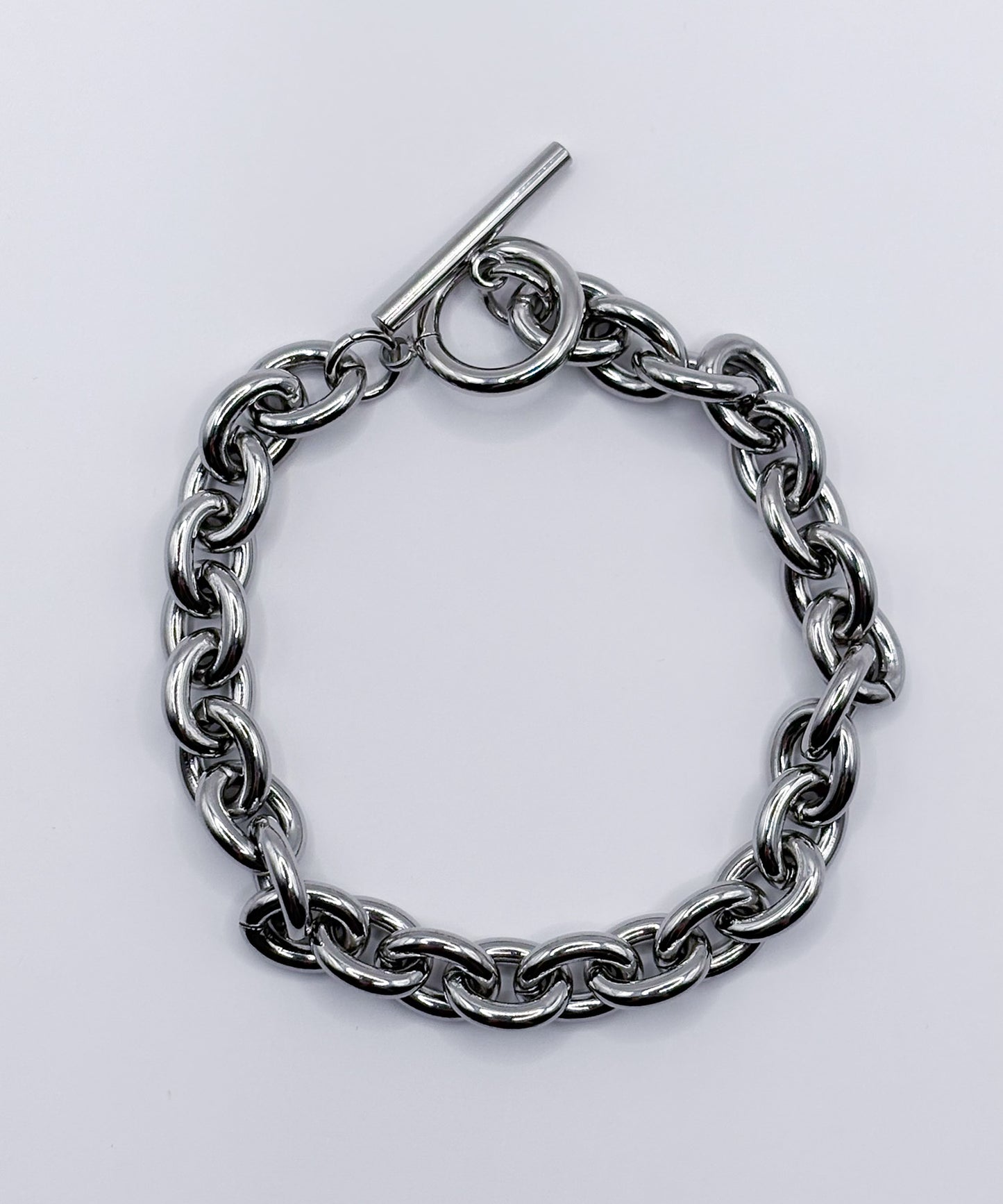 ボリュームチェーンブレスレット【Silver】