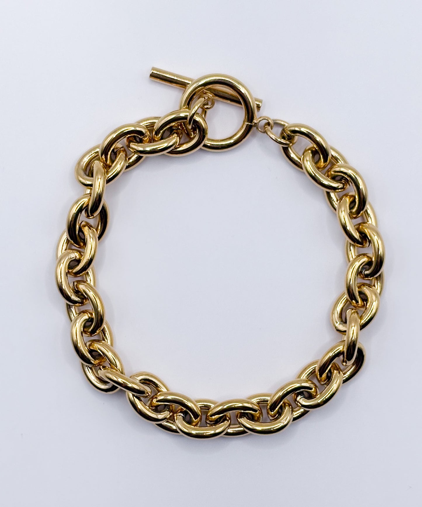 ボリュームチェーンブレスレット【Gold】