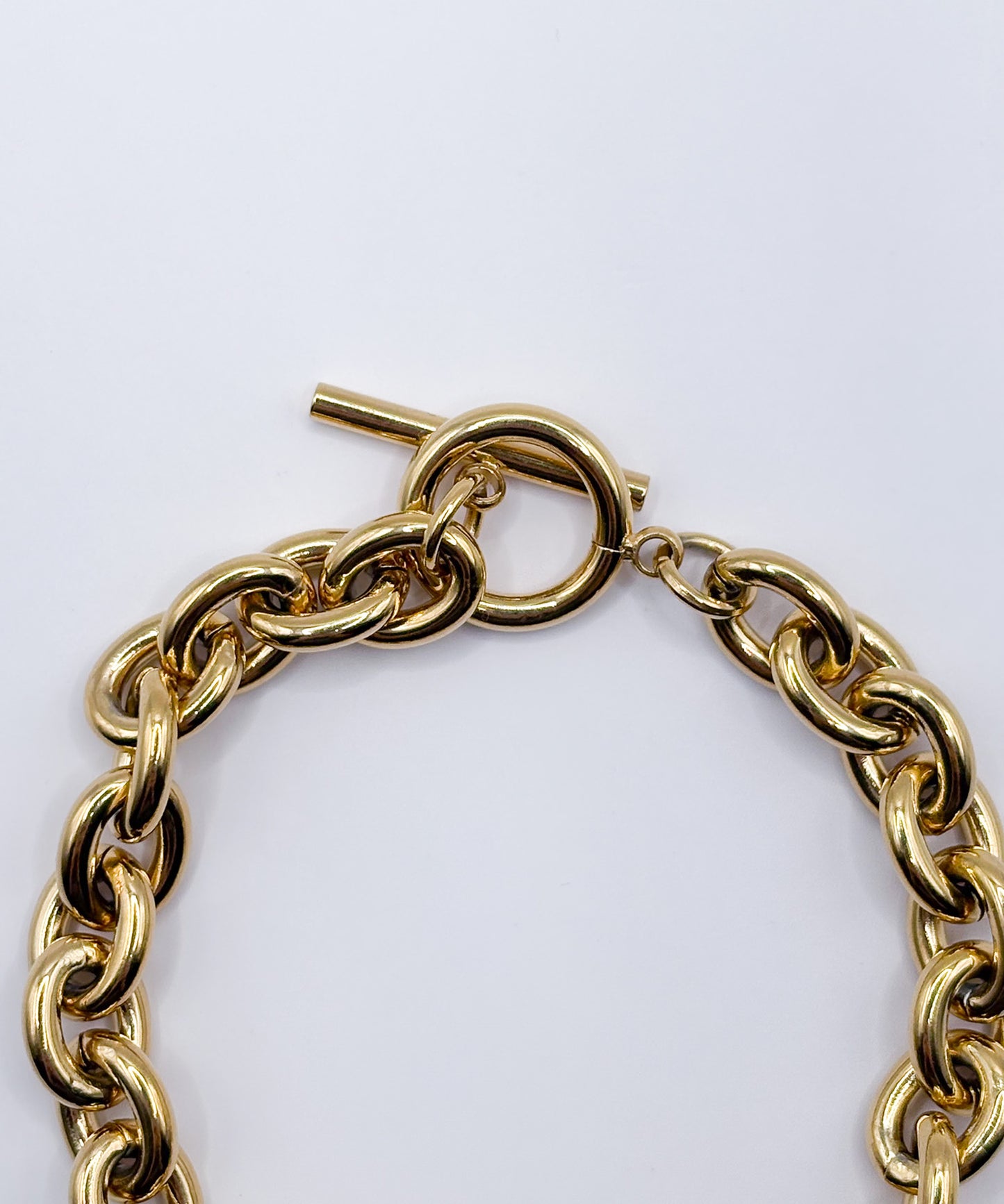 ボリュームチェーンブレスレット【Gold】