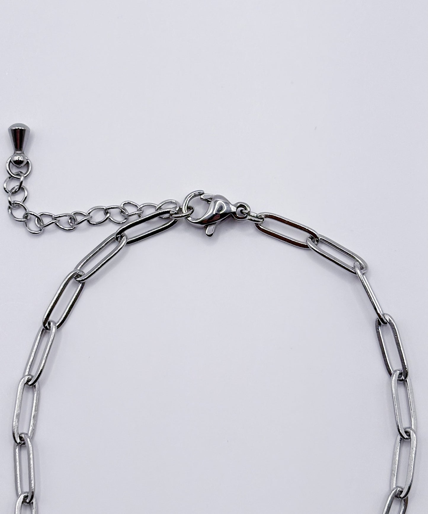 ワンハートオーバルチェーンブレスレット【Silver】