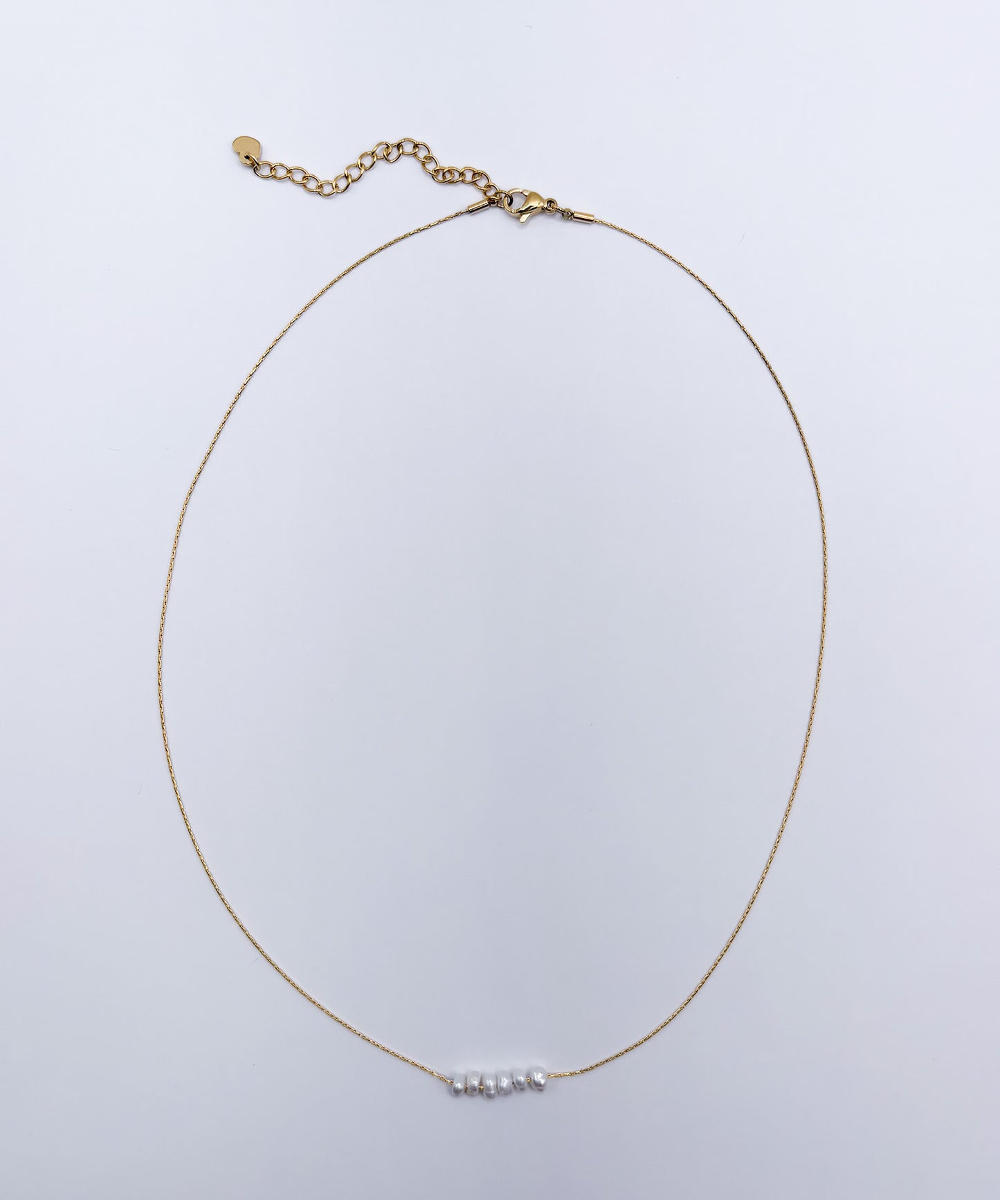 スモールバロックパールライクネックレス【Gold】