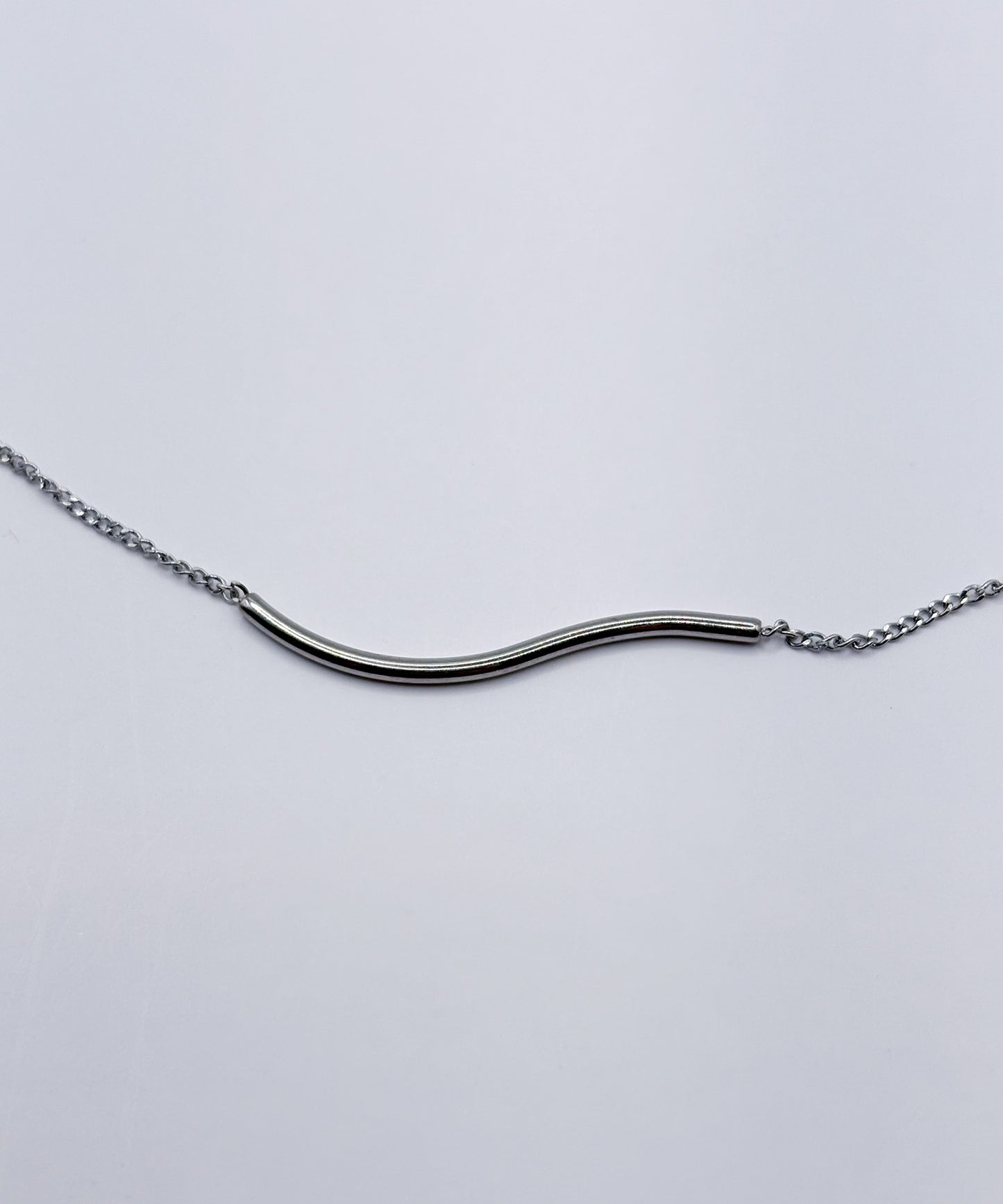 ウェーブモチーフネックレス【Silver】