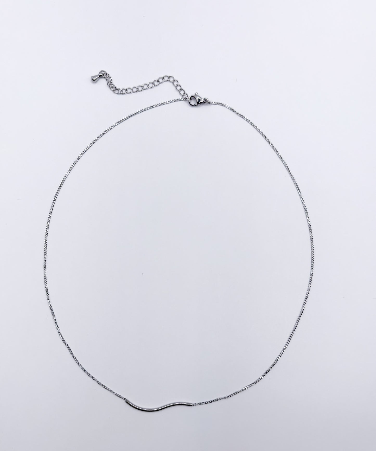 ウェーブモチーフネックレス【Silver】