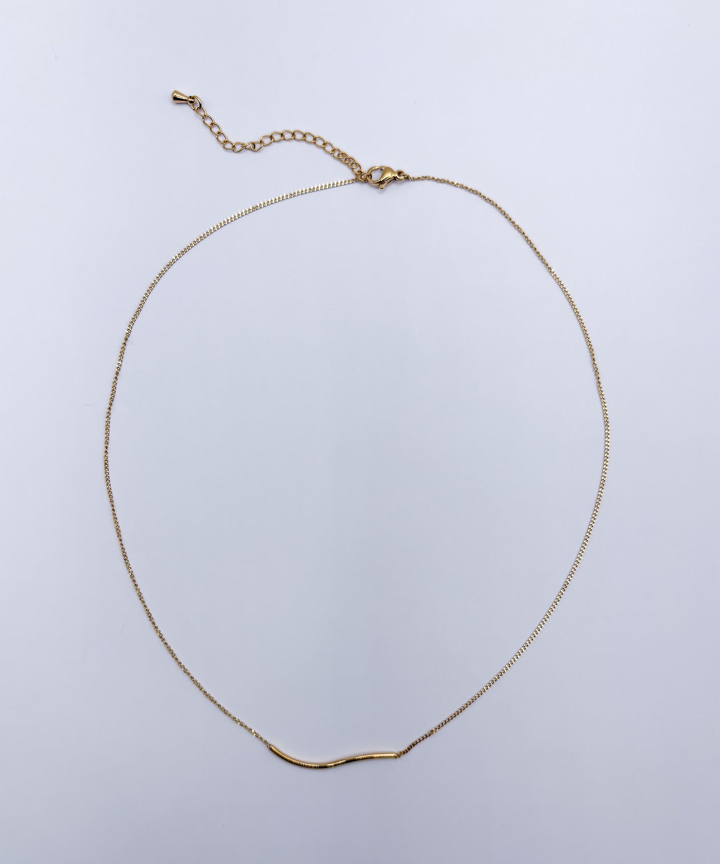 ウェーブモチーフネックレス【Gold】