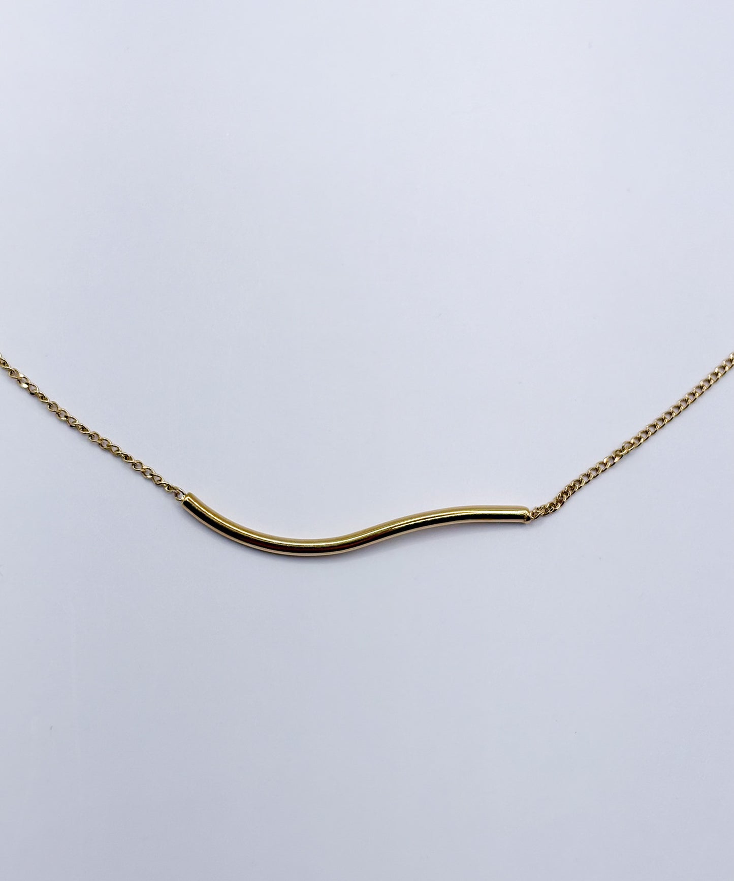 ウェーブモチーフネックレス【Gold】
