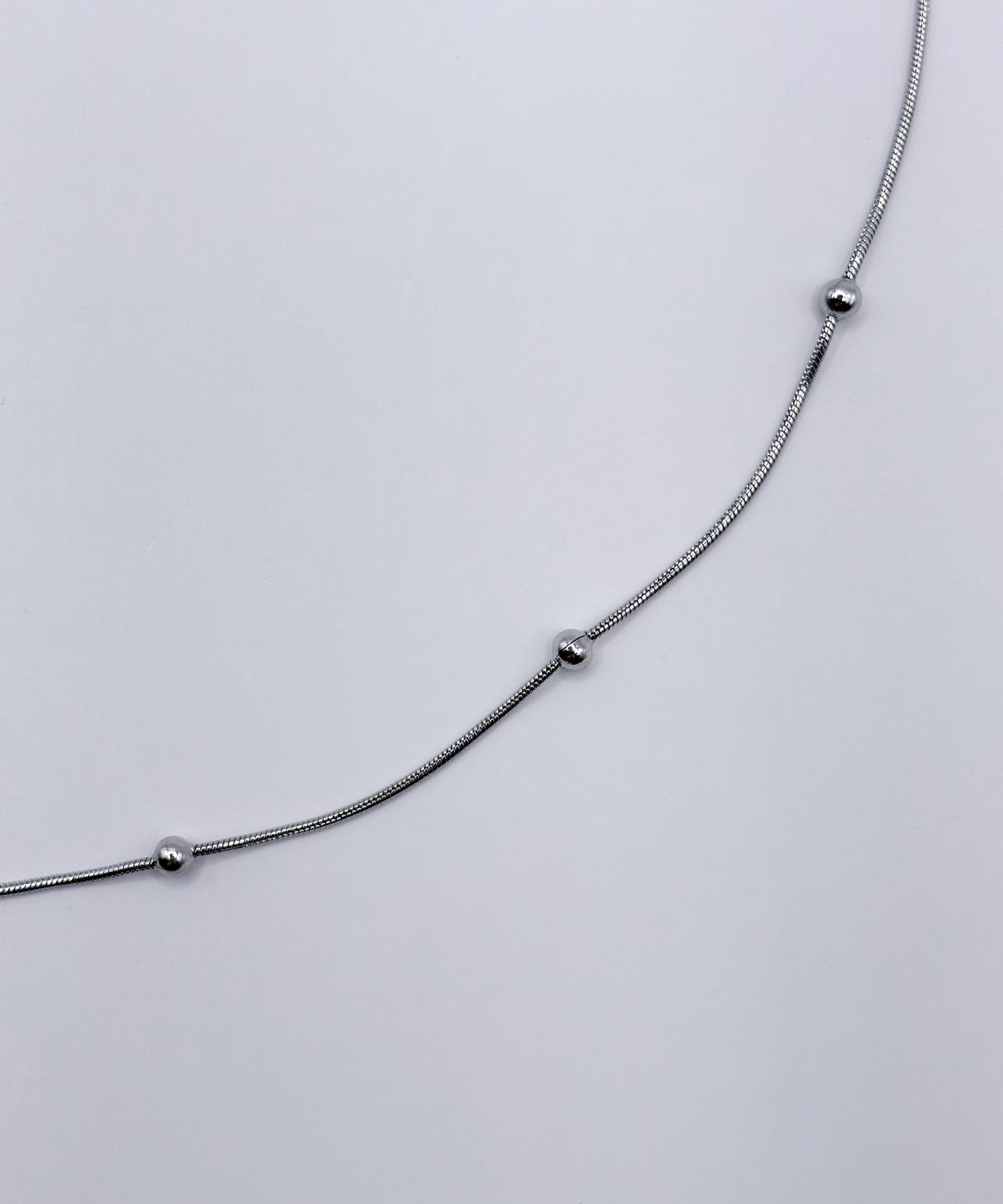 インターバルボールネックレス【Silver】