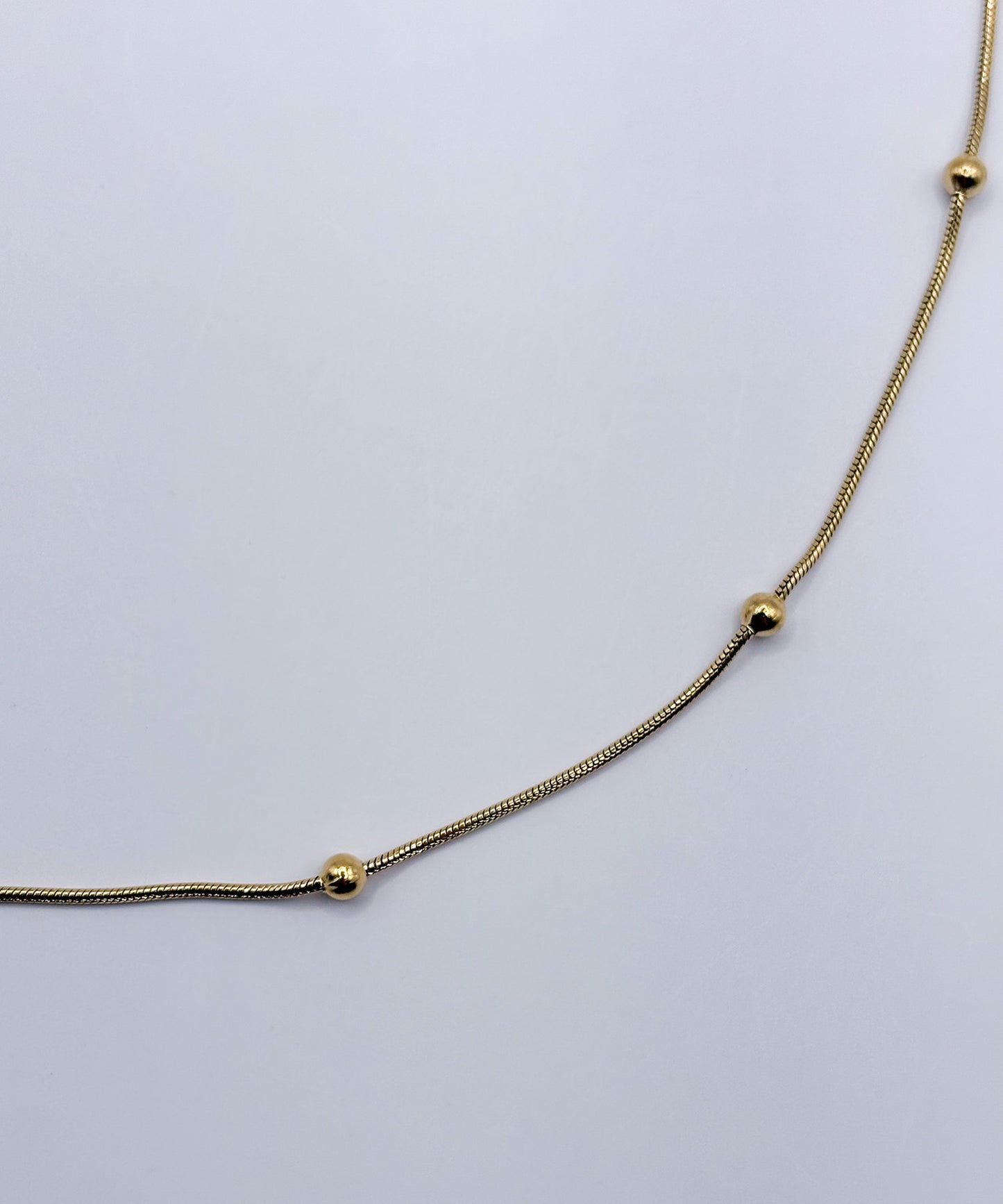インターバルボールネックレス【Gold】