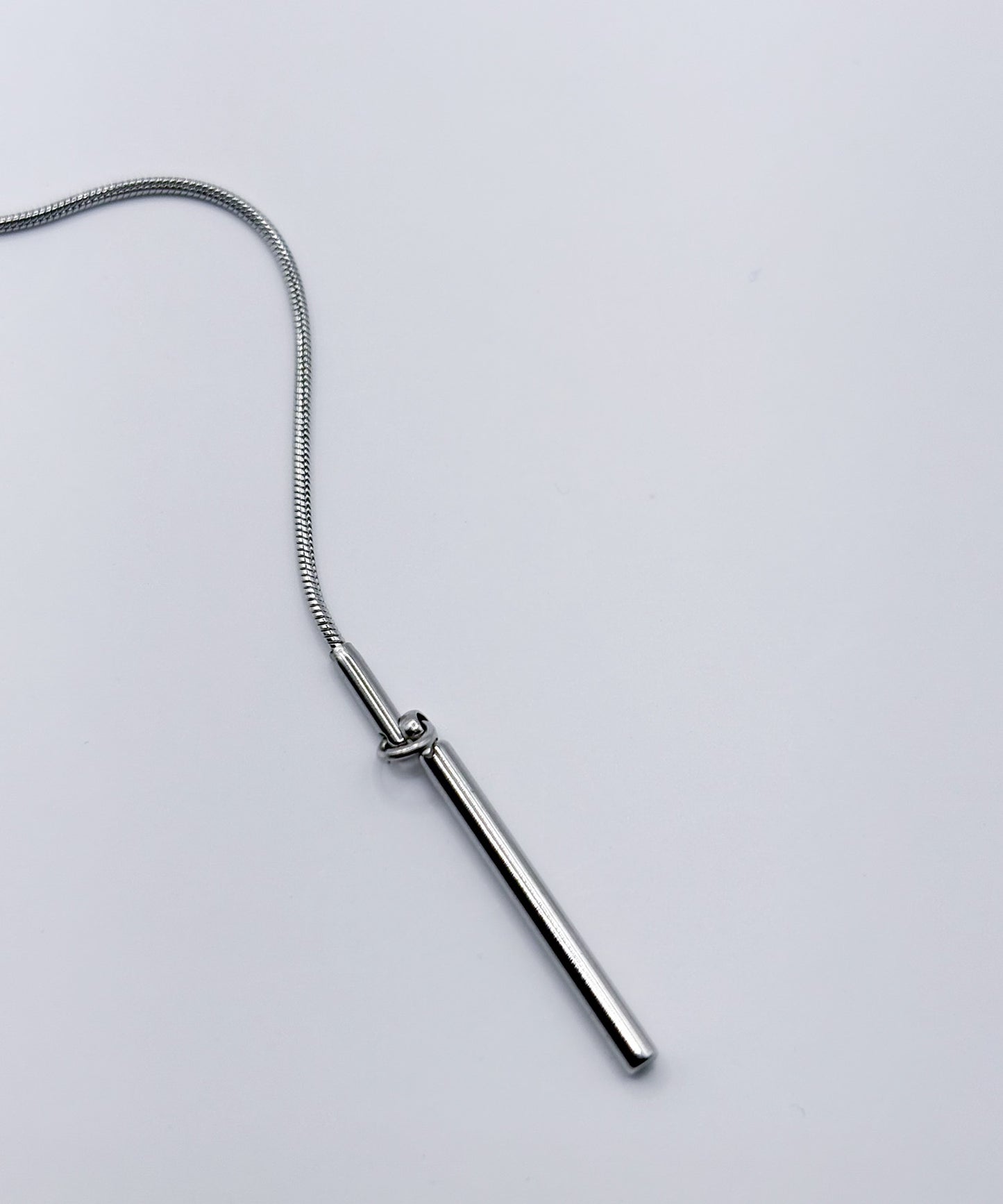 2パターンドッキングY字ネックレス【Silver】