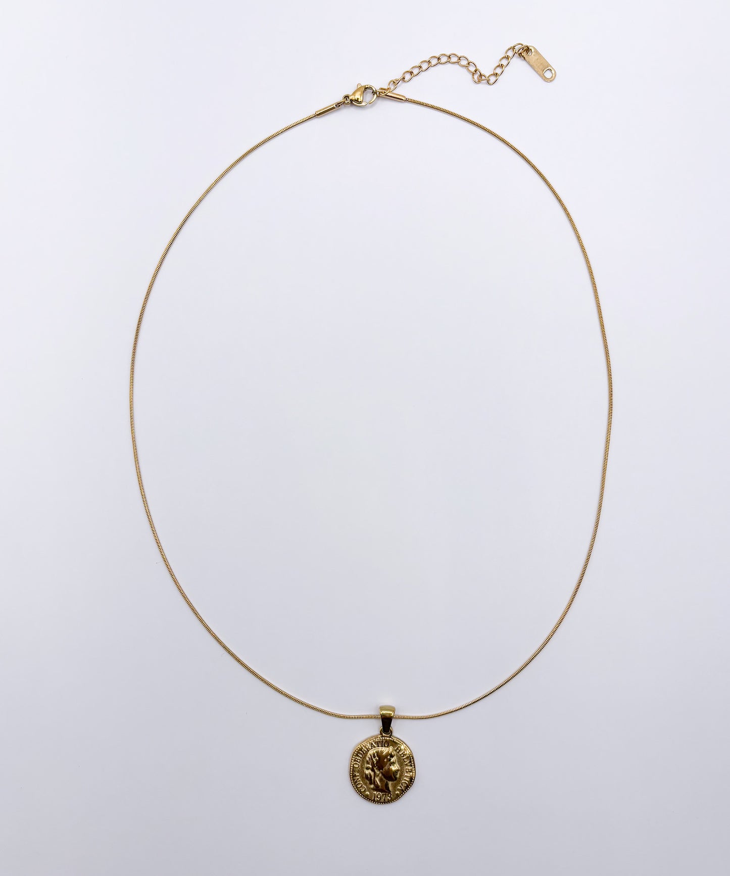 ディストーテッドコインネックレス【Gold】