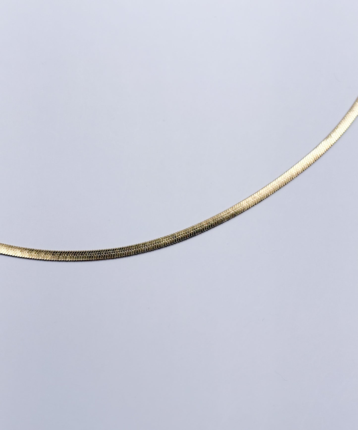 ベーシックスネークチェーンネックレス【Gold】