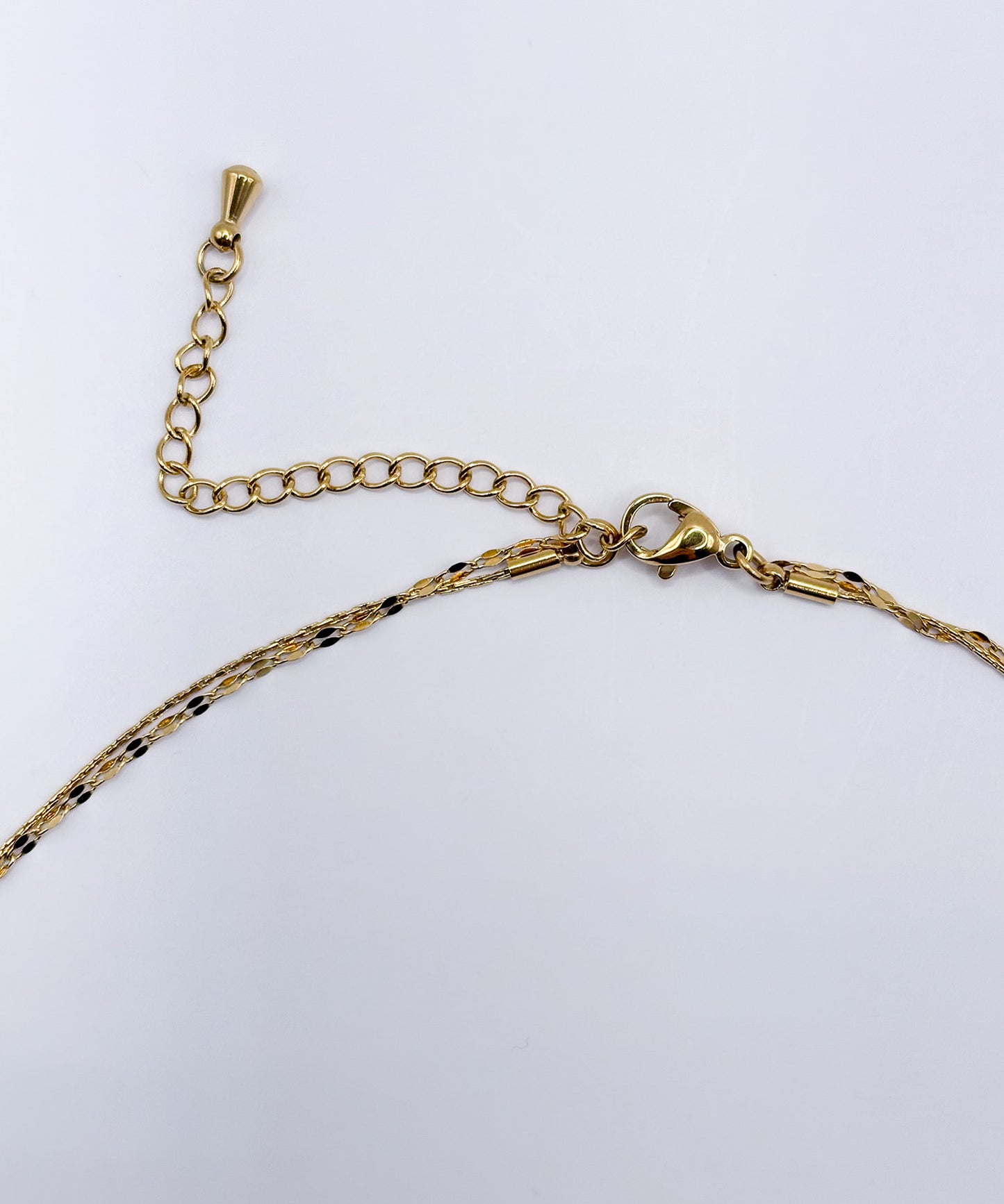 デザインチェーン2連ネックレス【Gold】