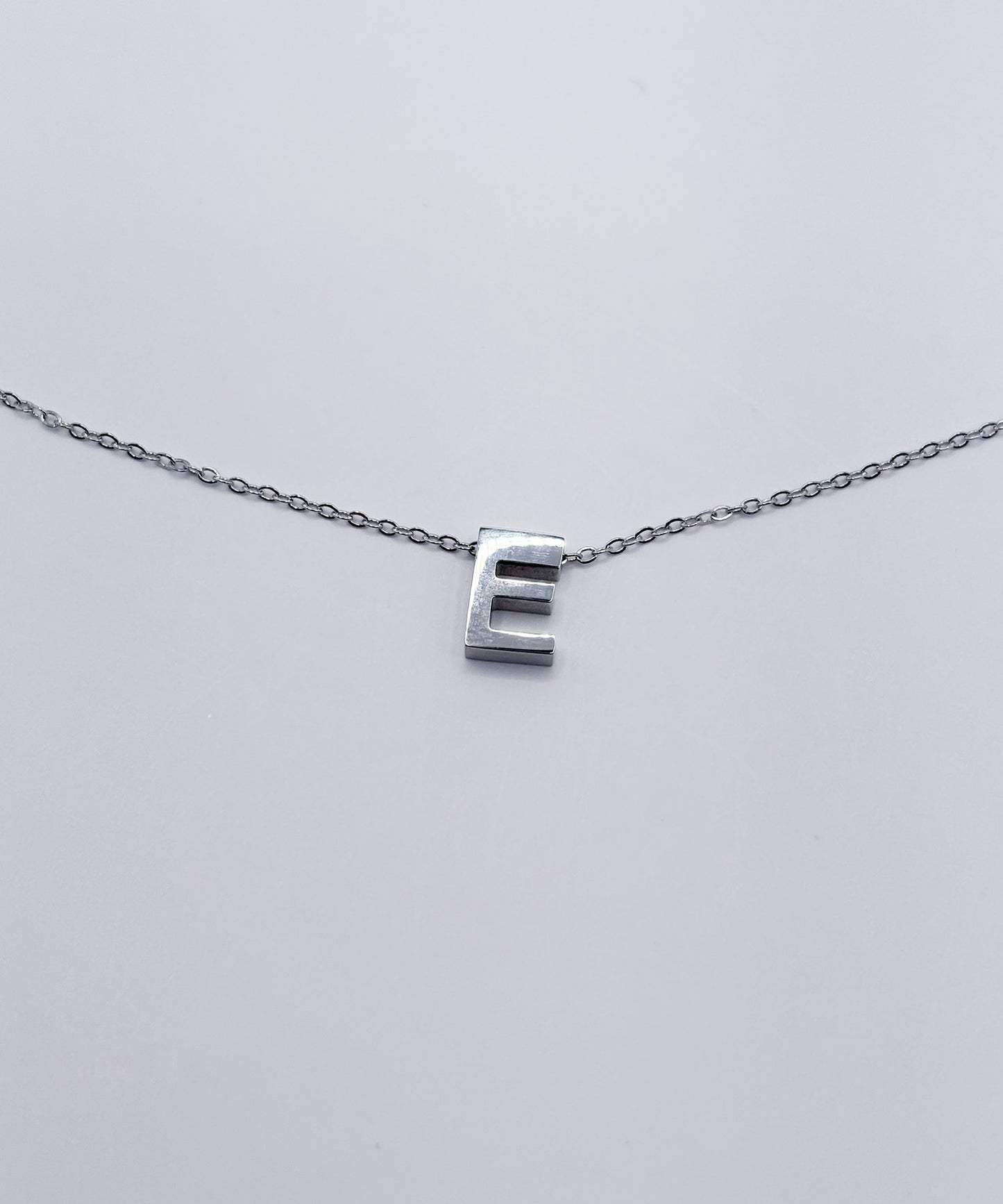 スモールイニシャルネックレス【Silver】