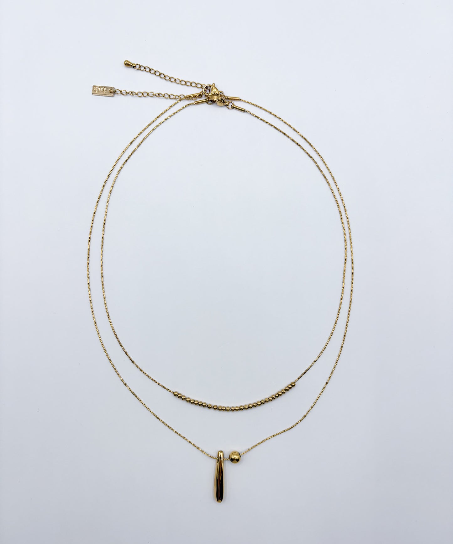 ボールスティックトップネックレス【Gold】