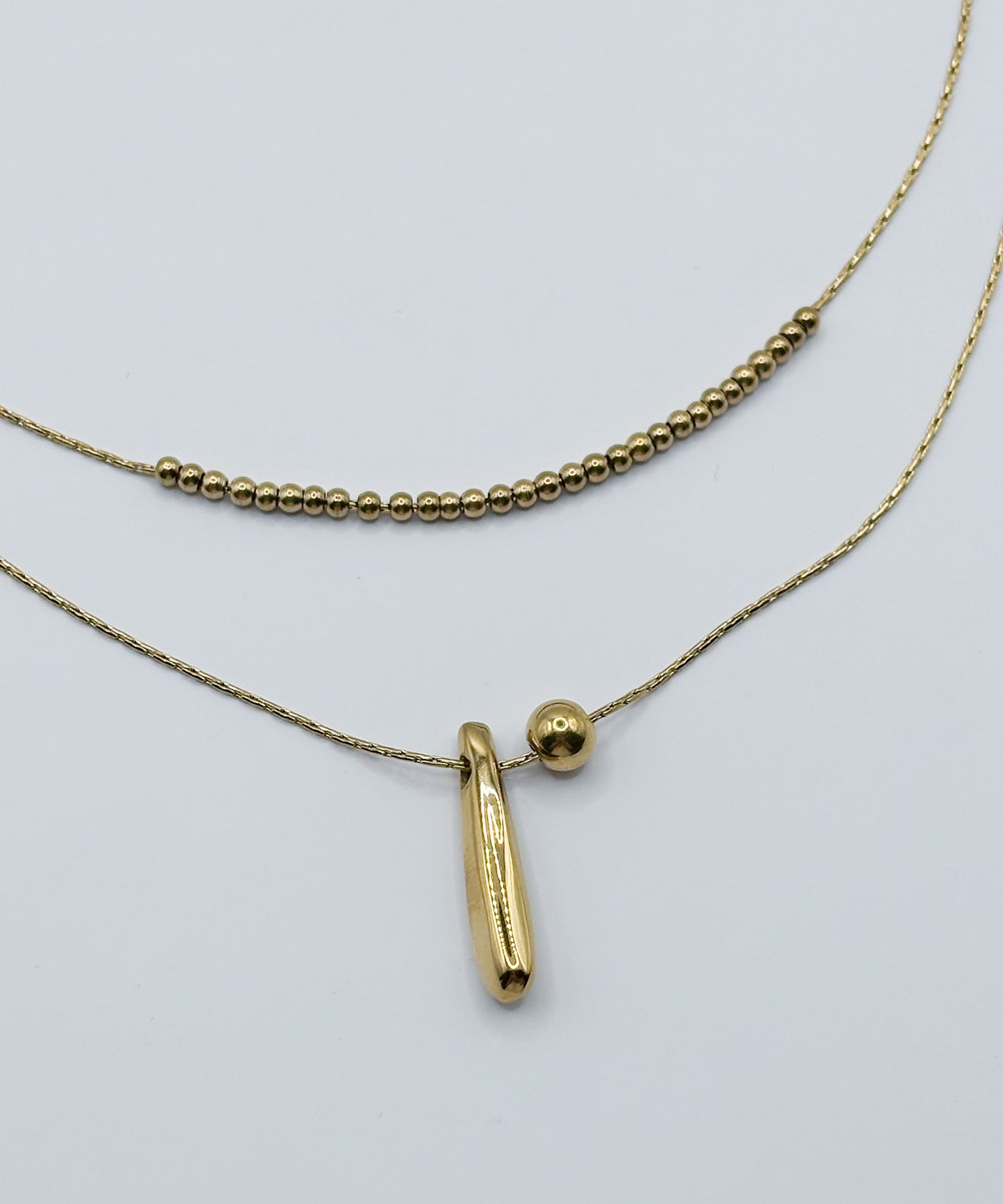 ボールスティックトップネックレス【Gold】