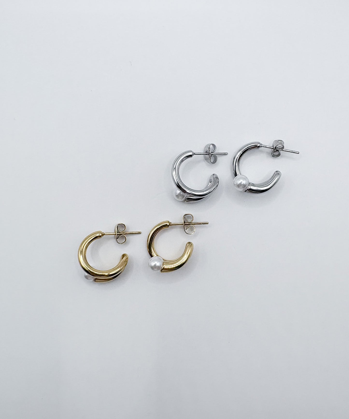 コイルアラウンドミニピアス【Gold】