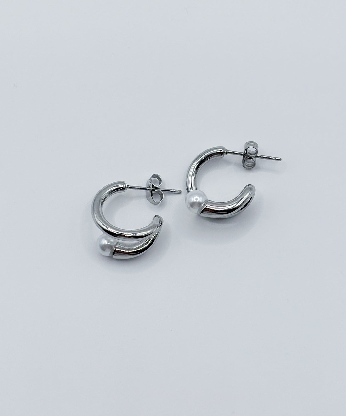 コイルアラウンドミニピアス【Silver】