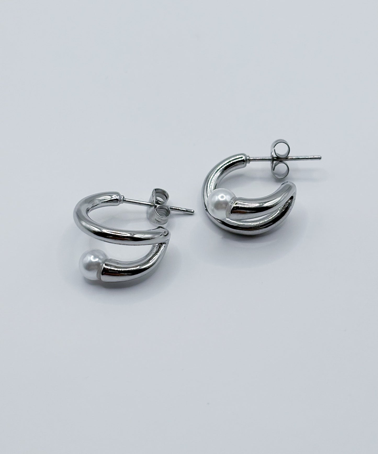 コイルアラウンドミニピアス【Silver】