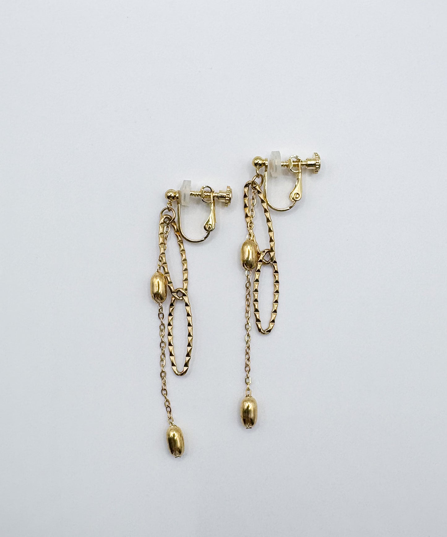 2デザインチャームイヤリング【Gold】