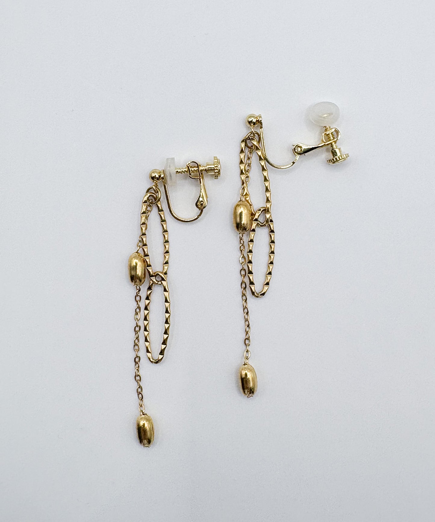 2デザインチャームイヤリング【Gold】