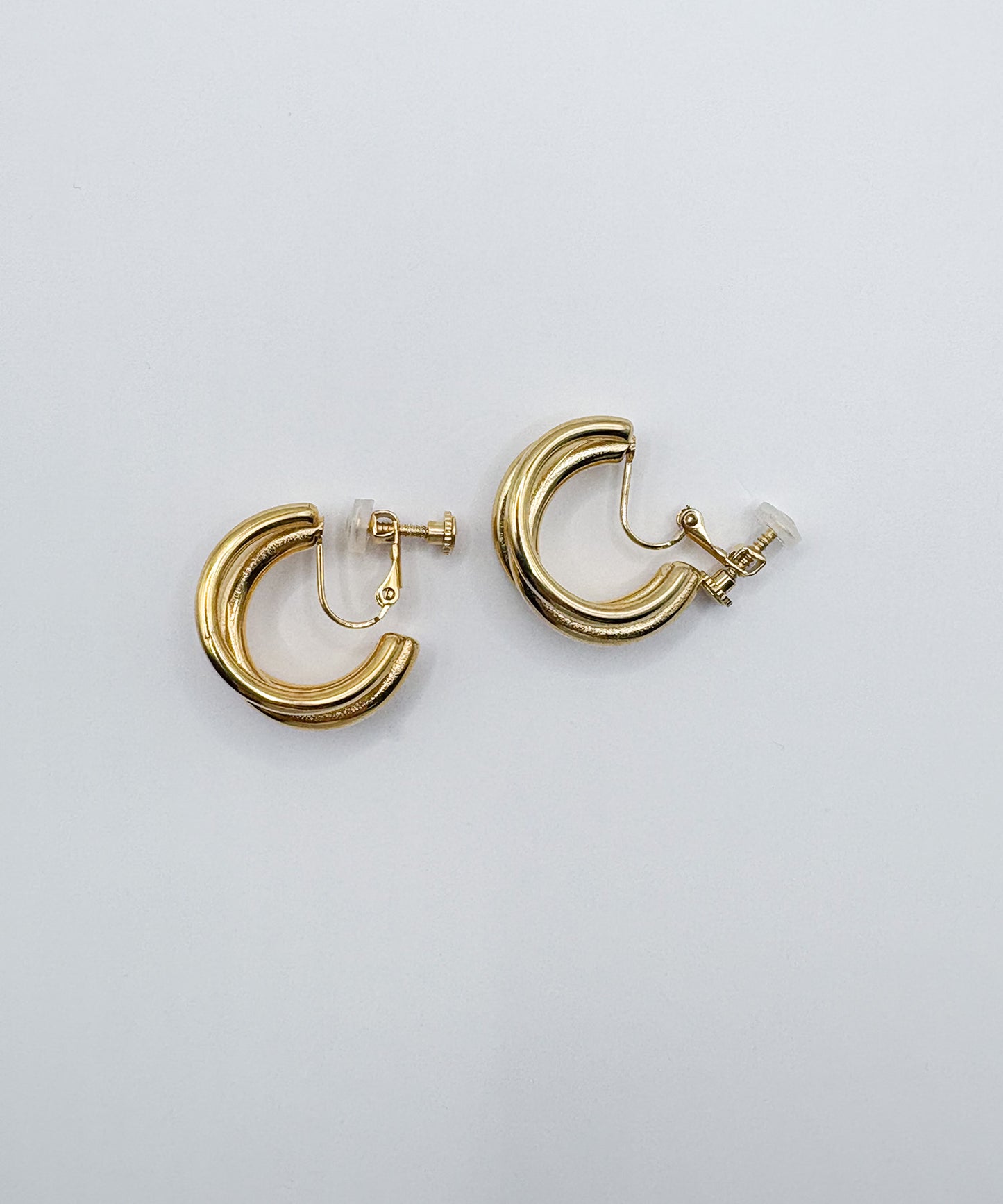 3連ドッキングCカーブイヤリング【Gold】