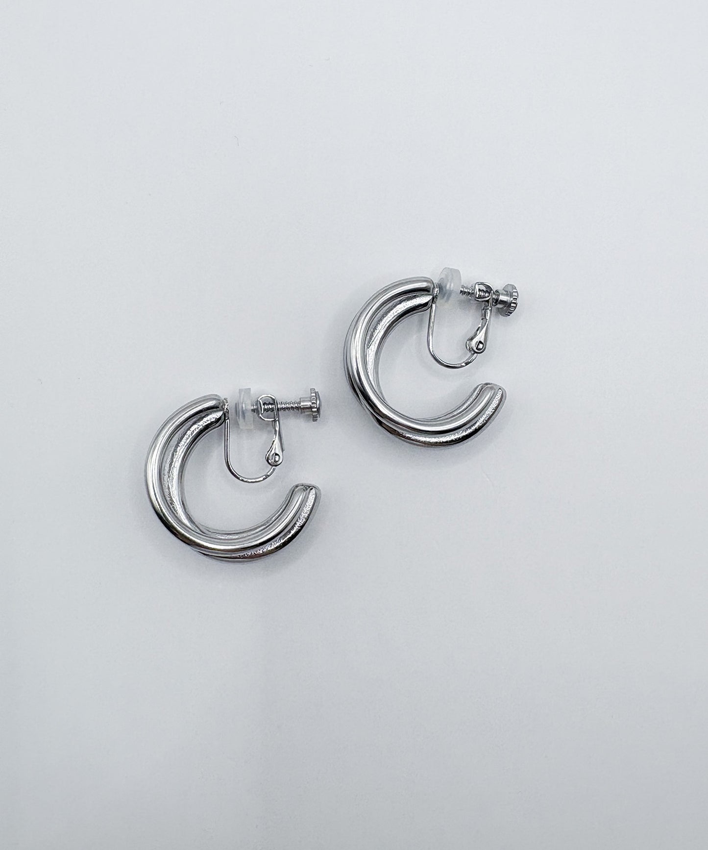3連ドッキングCカーブイヤリング【Silver】