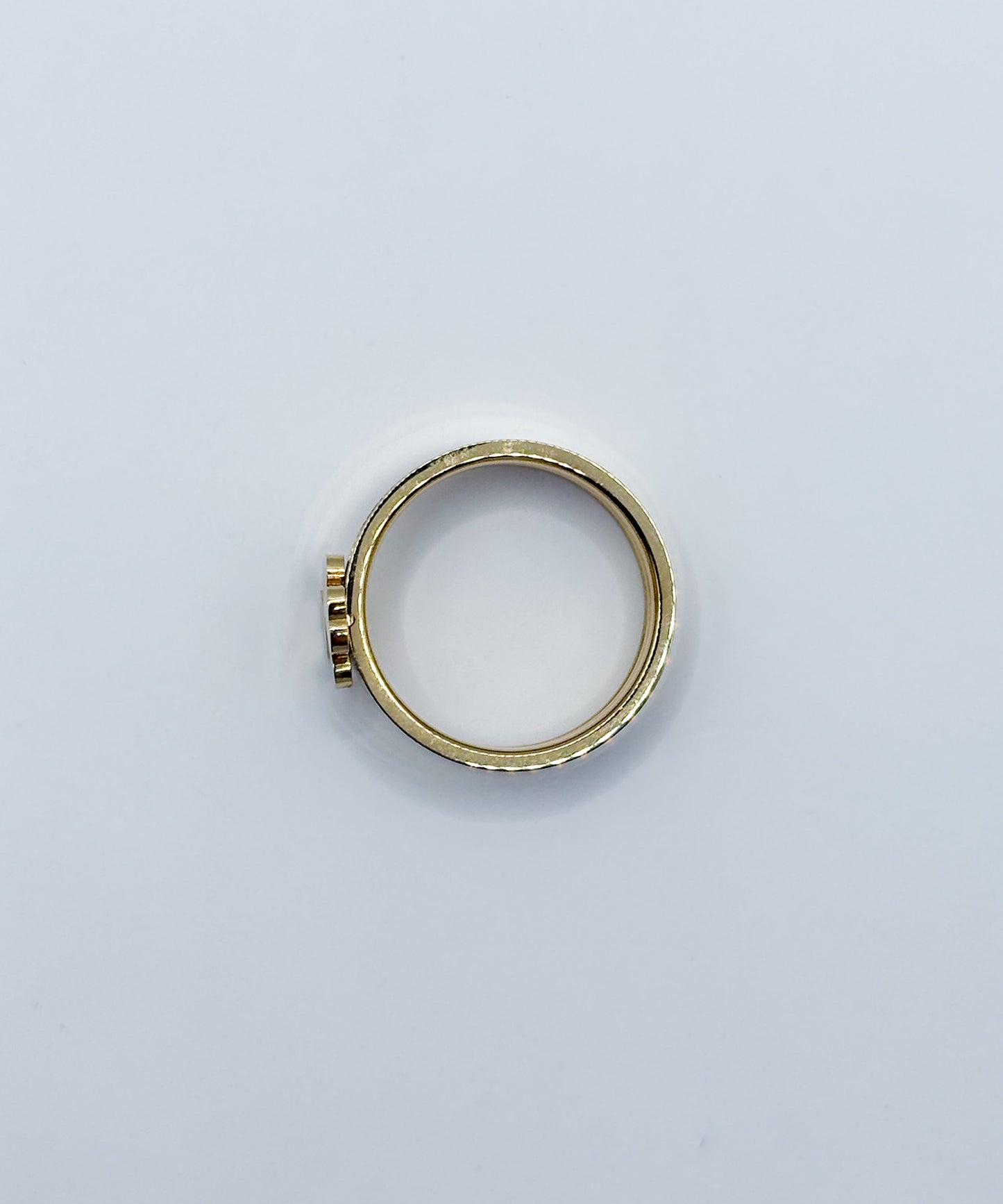 スモール３連クローバーリング【Gold】