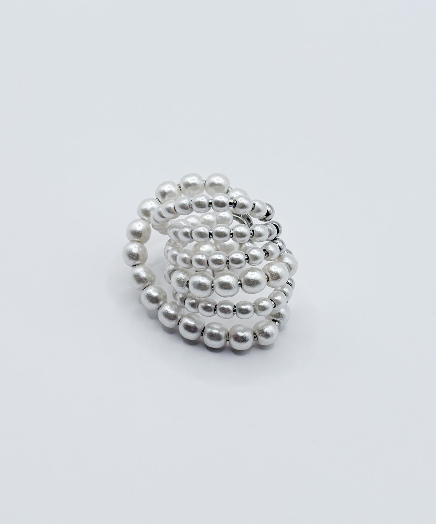 ラグジュアリーパールライクイヤーカフ【Silver】