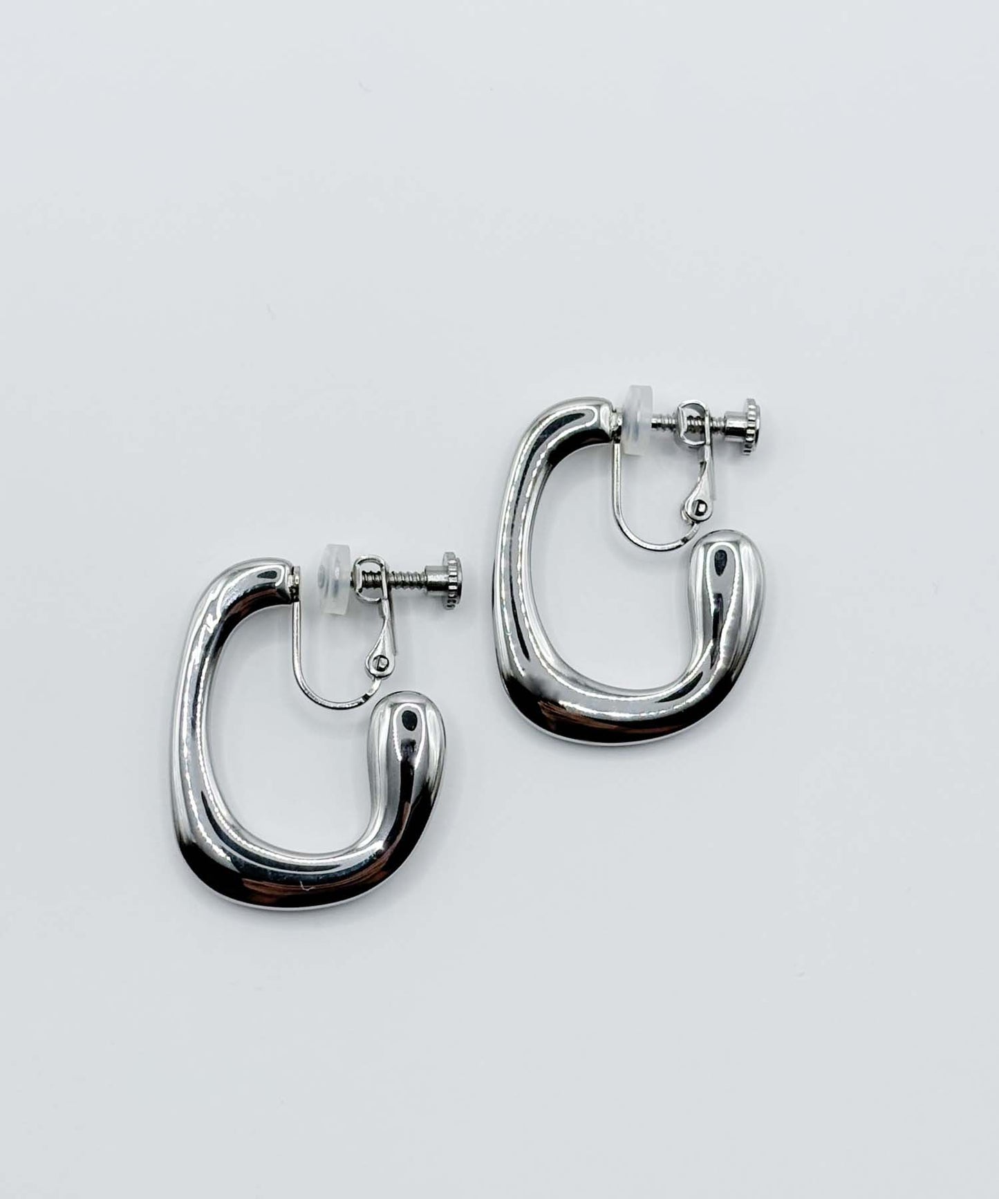 ラウンドネスカーブイヤリング【Silver】