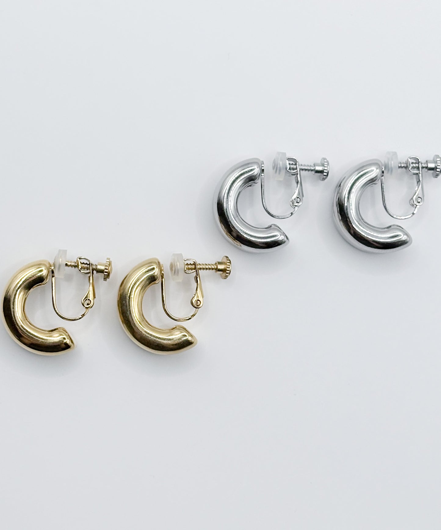 ダブルカールイヤリング【Gold】