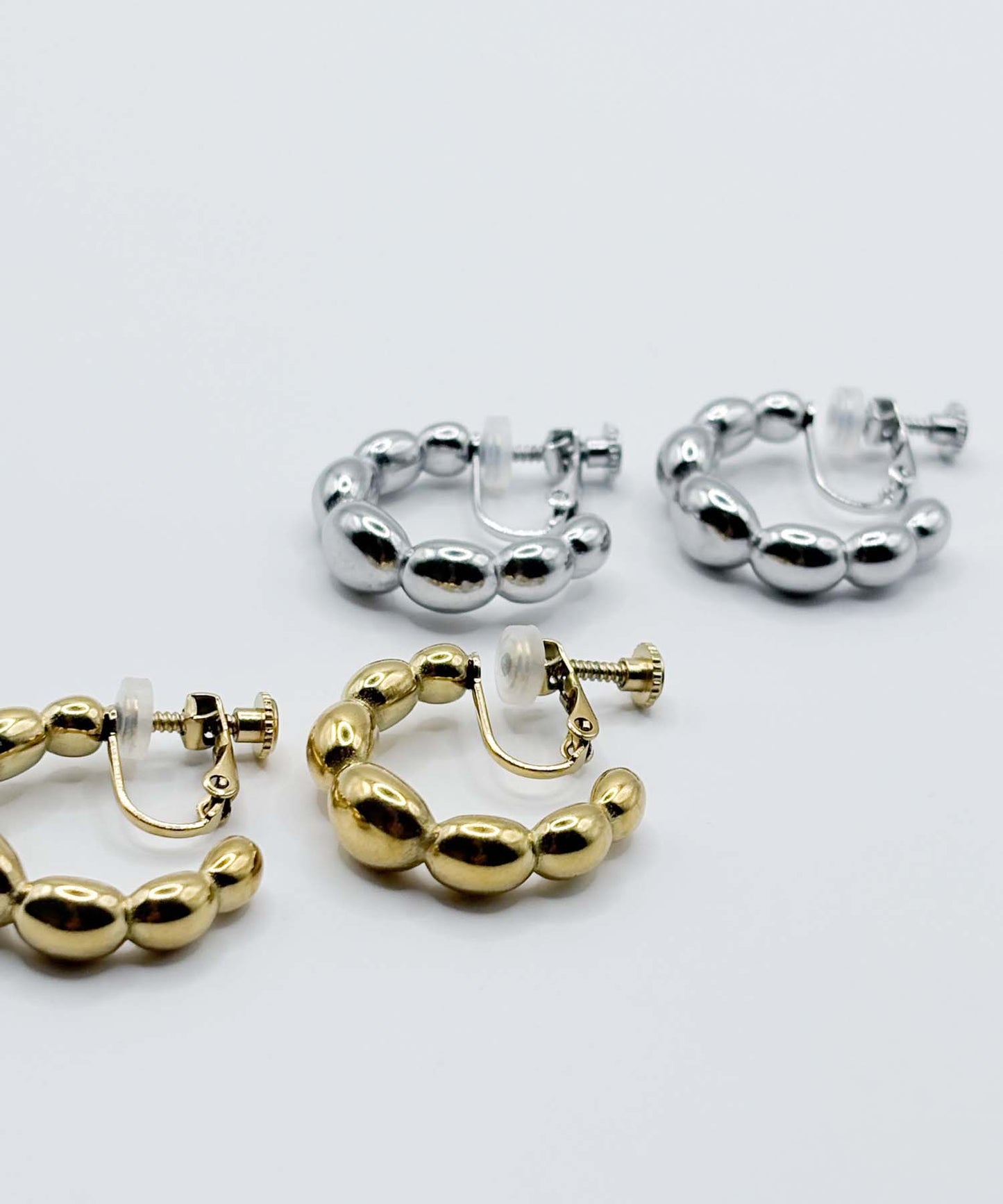 サークルコネクトイヤリング【Silver】