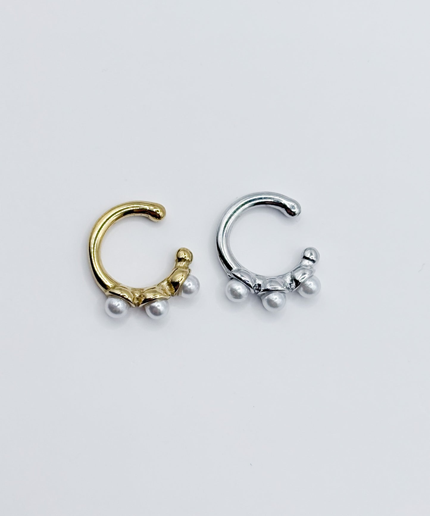 パールライクラインイヤーカフ【Silver】