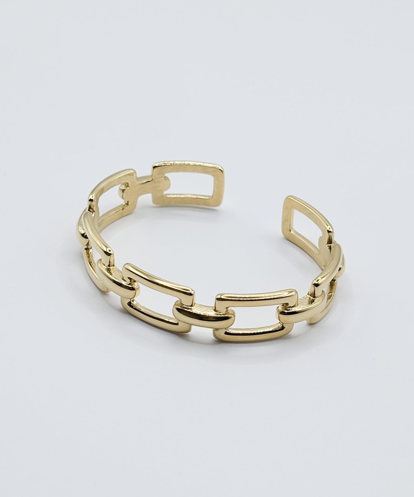 スクエアチェーンバングル【Gold】