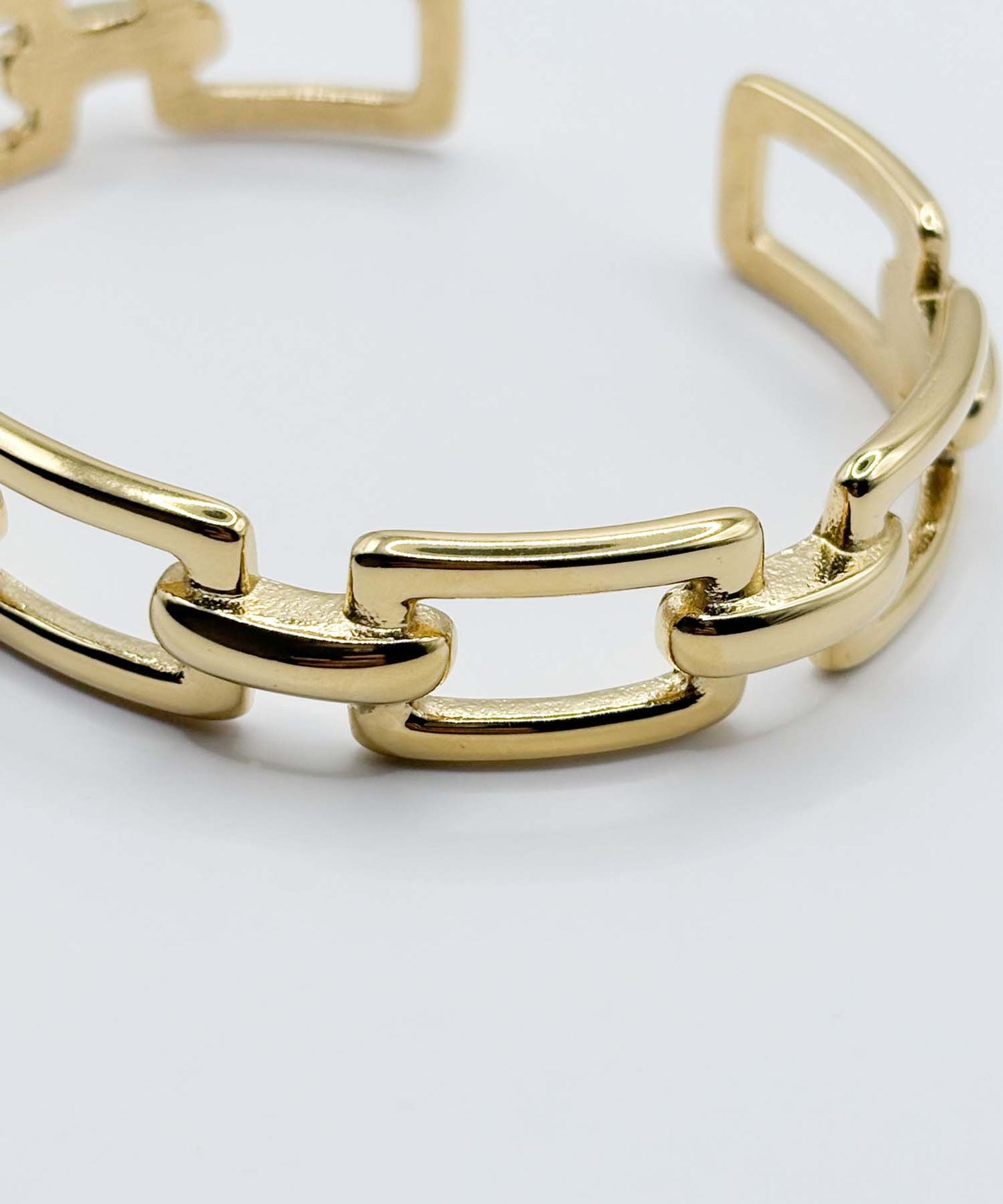 スクエアチェーンバングル【Gold】