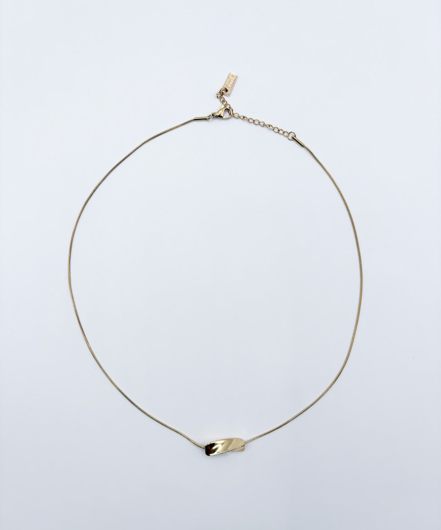 スムースチャームネックレス【Gold】