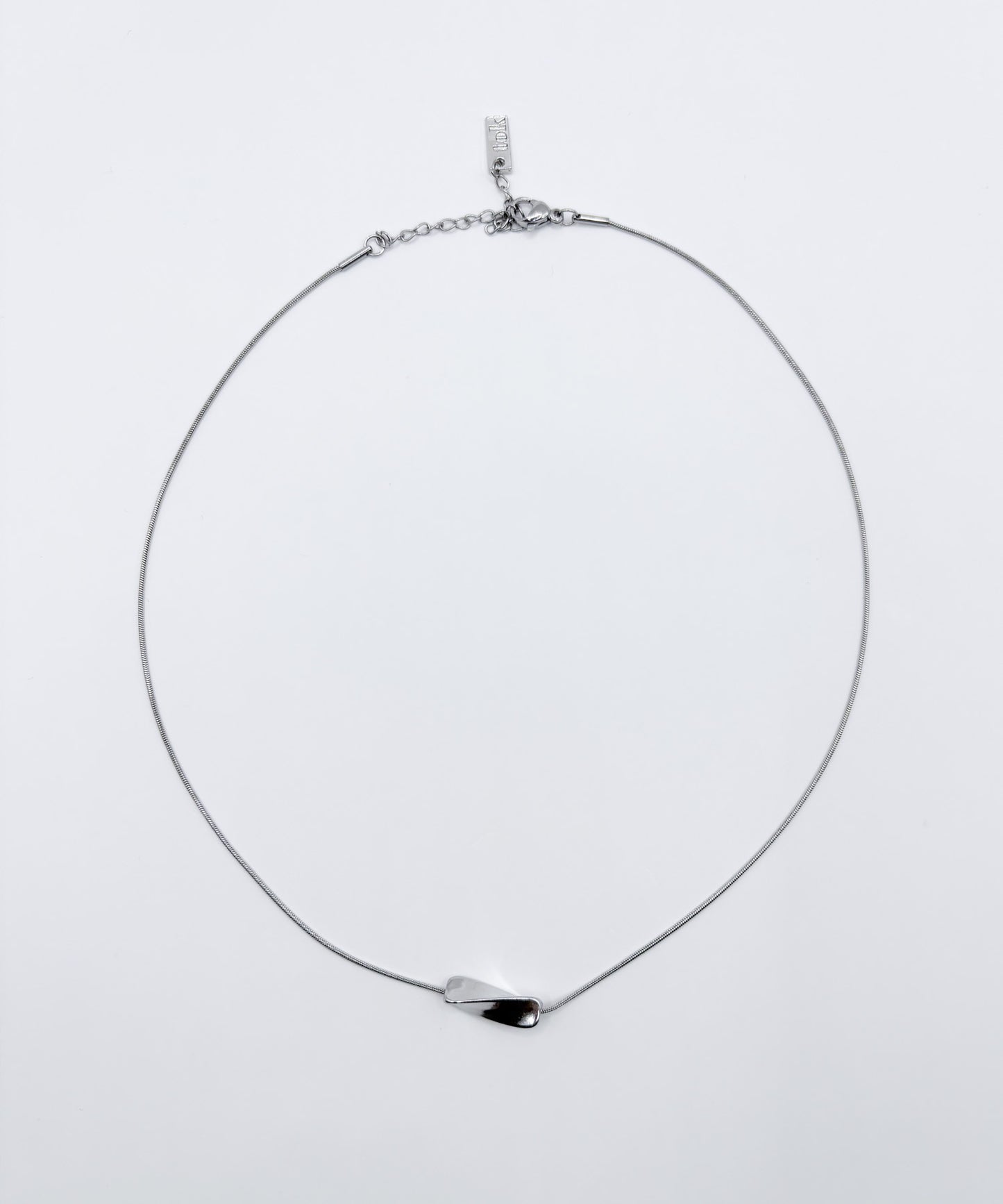 スムースチャームネックレス【Silver】