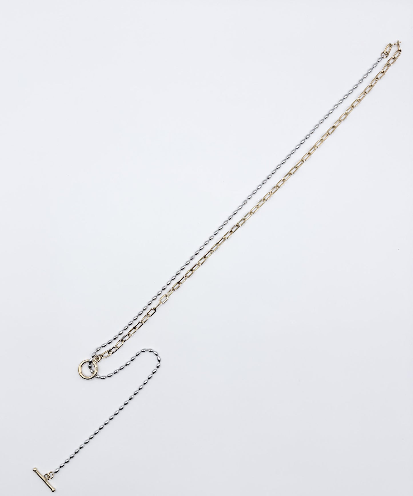 MIXパーツY字ロングネックレス【Mix】