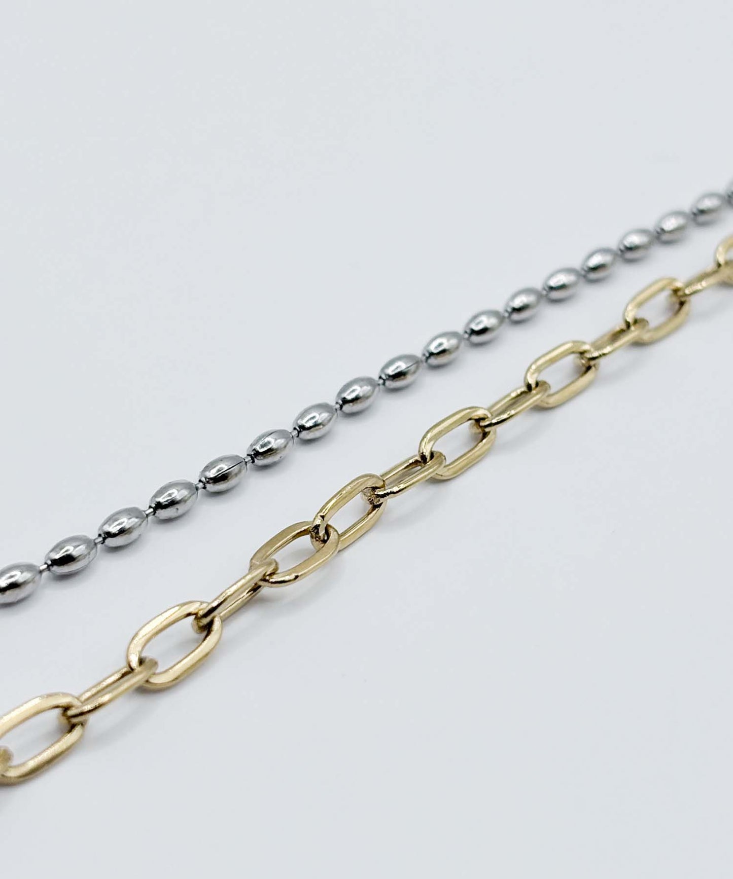 MIXパーツY字ロングネックレス【Mix】