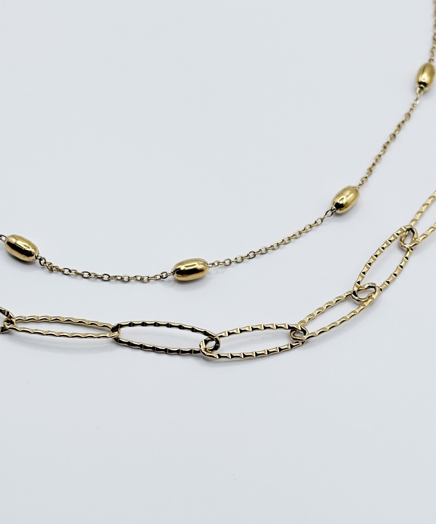 Karin Takubo x h.. ハート&オーバルチェーンネックレスgold オーバルインターバルチェーンネックレス【Gold】 | tok