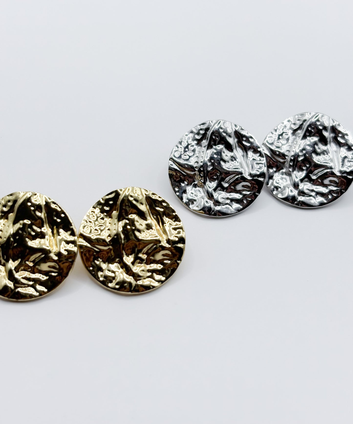 テクスチャードパターンピアス【Gold】