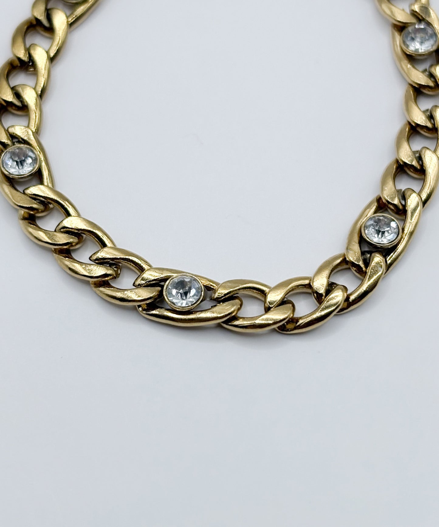 ヴィンテージ喜平ストーンブレスレット【Gold】