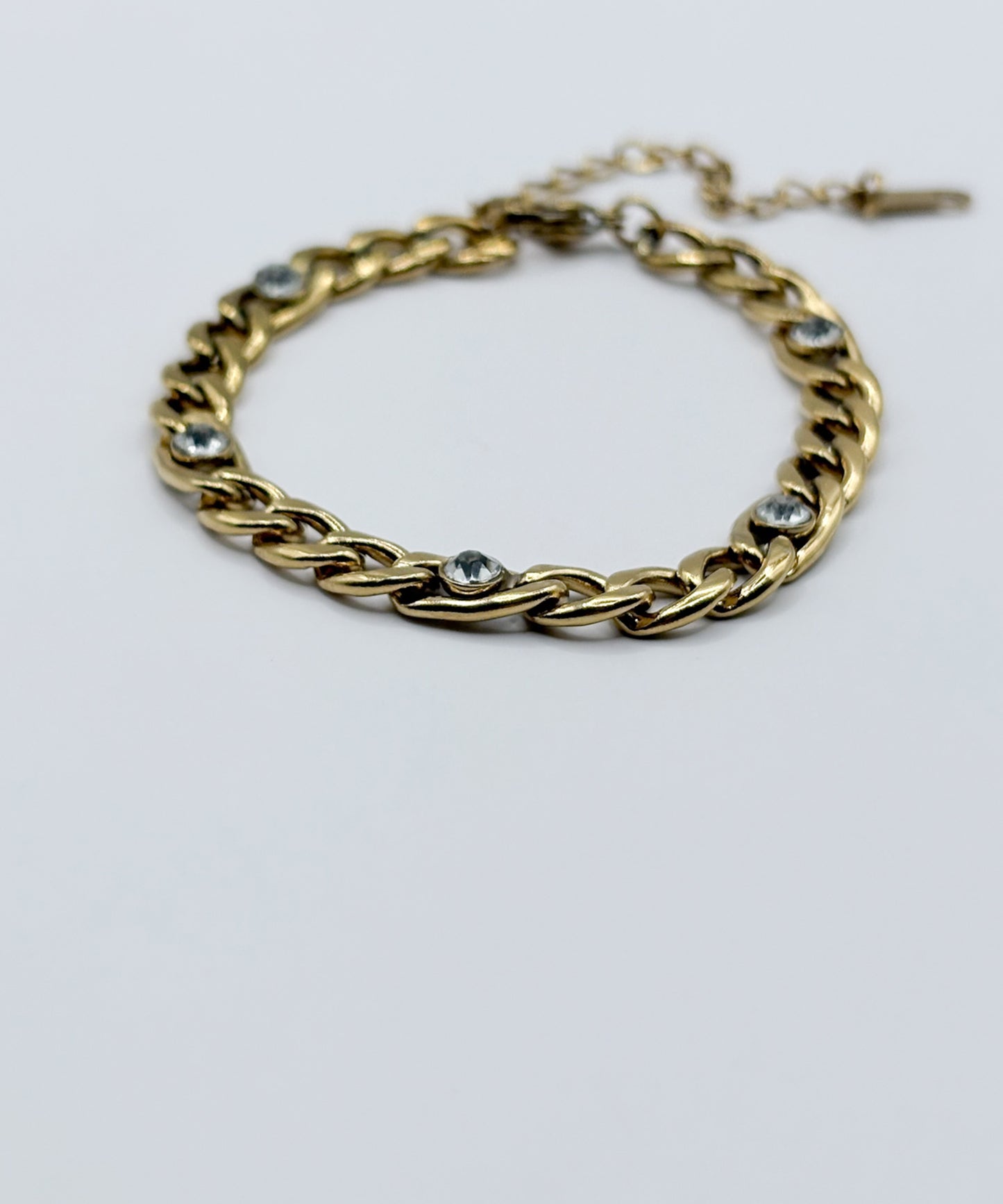 ヴィンテージ喜平ストーンブレスレット【Gold】