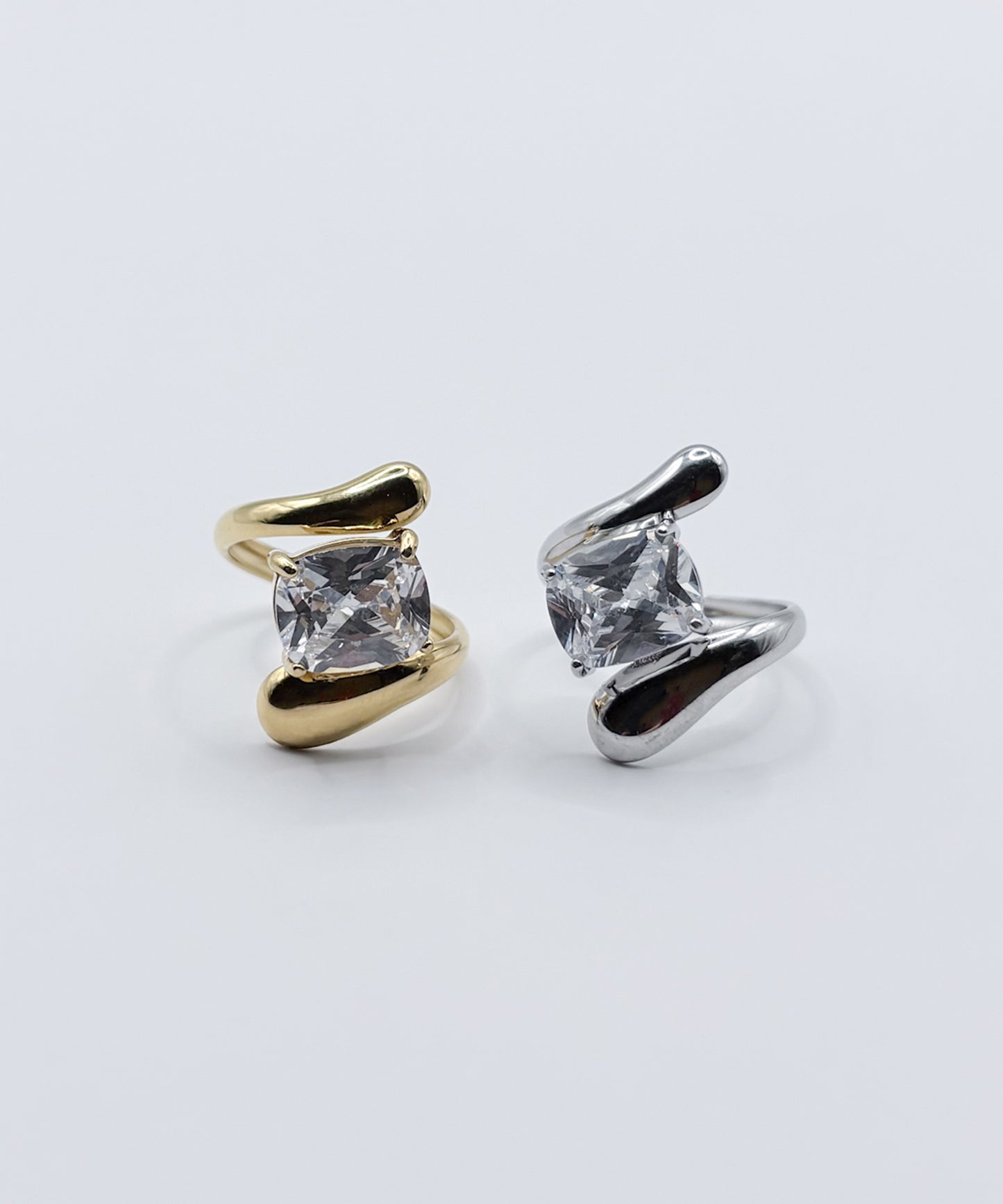 ラップアラウンドストーンリング【Silver】