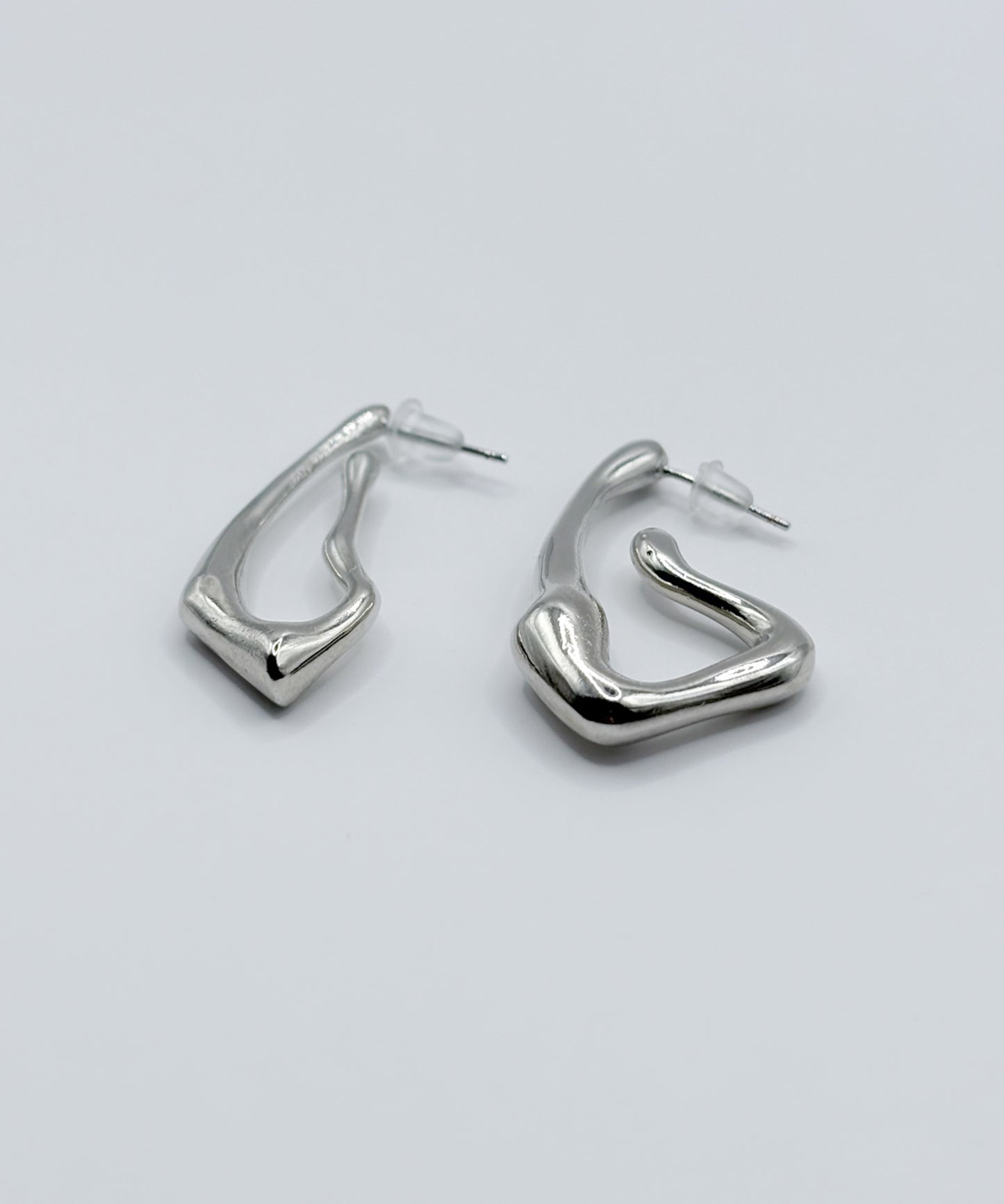 アシメワープドピアス【Silver】