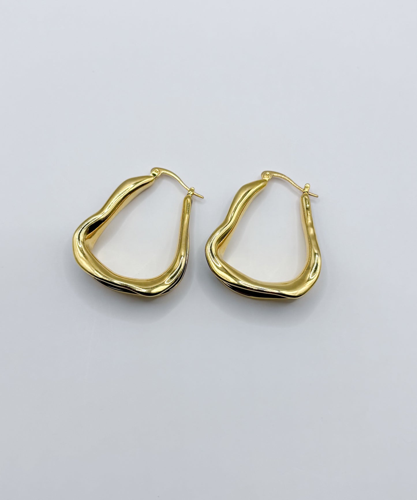 カラーラインワープドピアス			【Gold×Black】