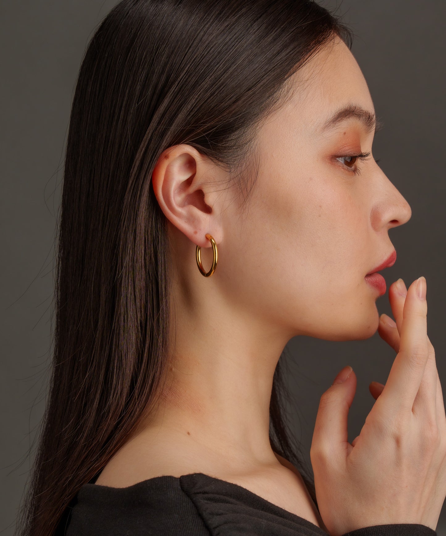 サークルチューブピアス【Gold】